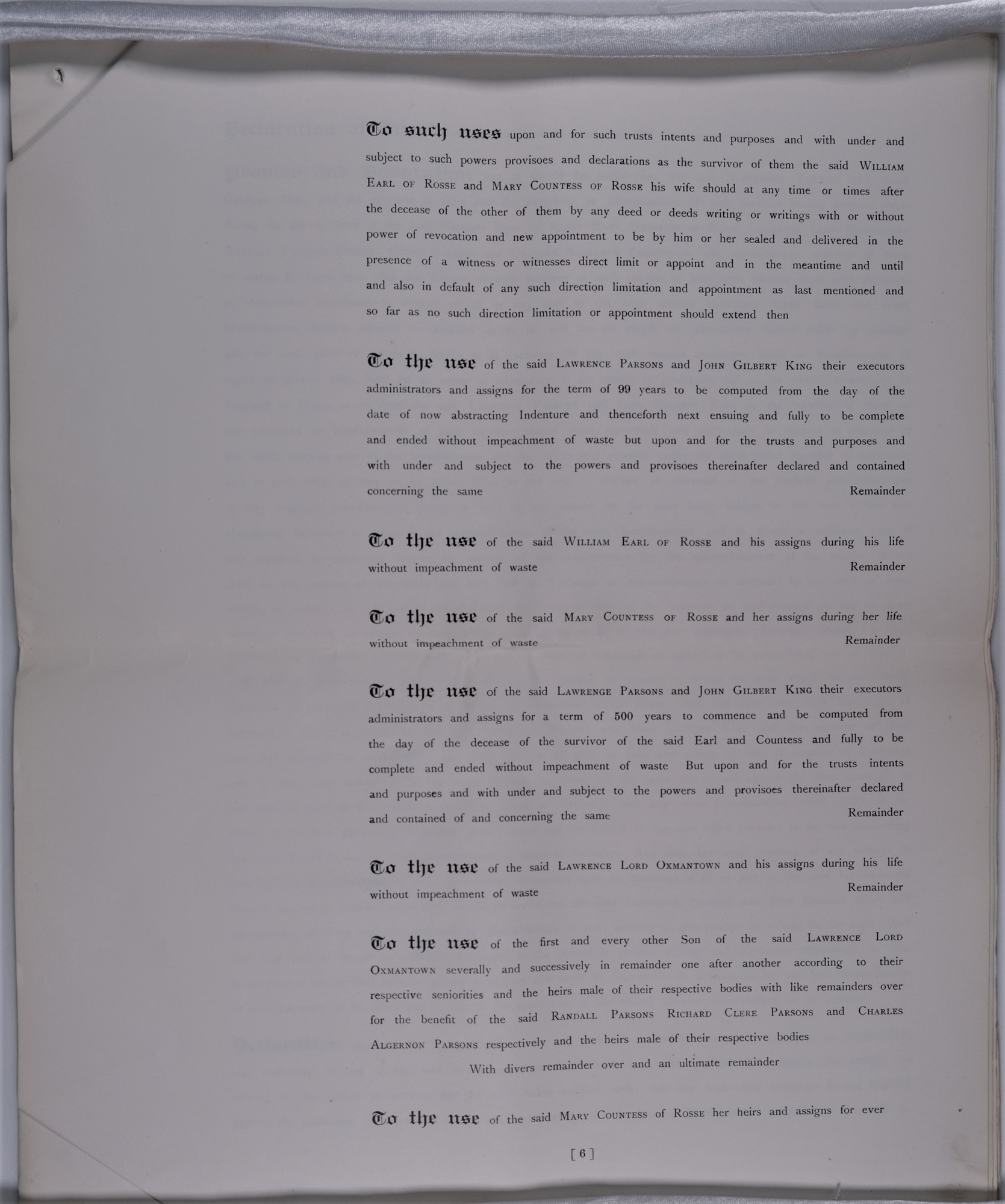 Abstract of land transfers