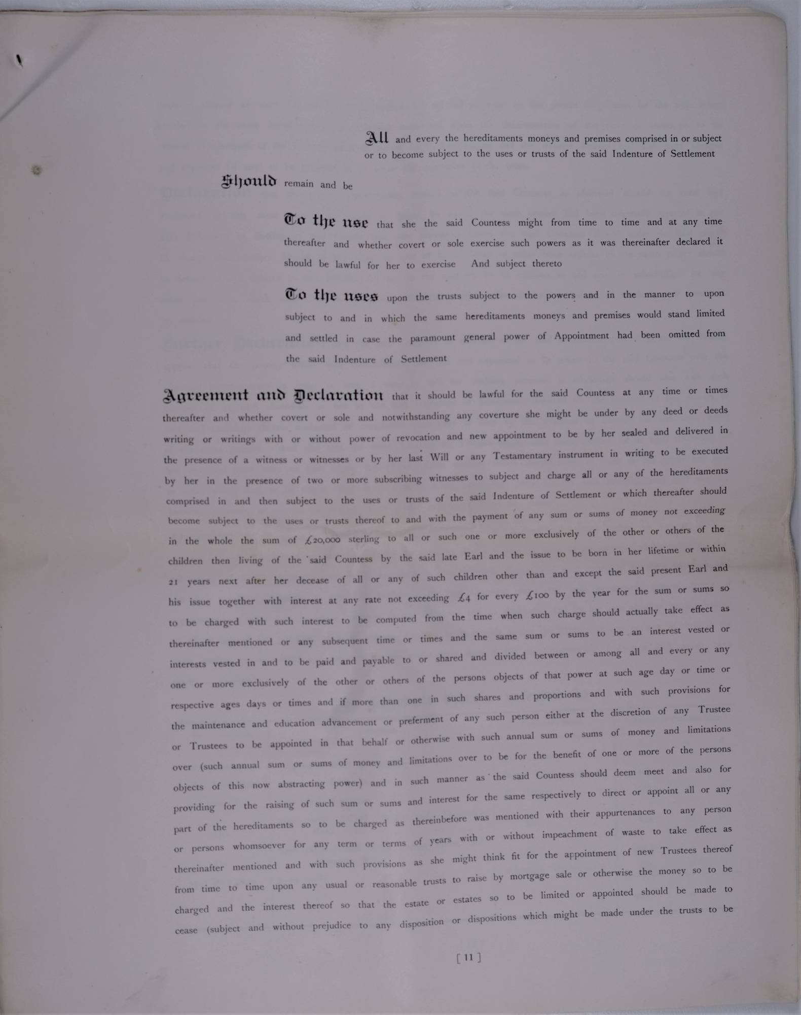 Abstract of land transfers