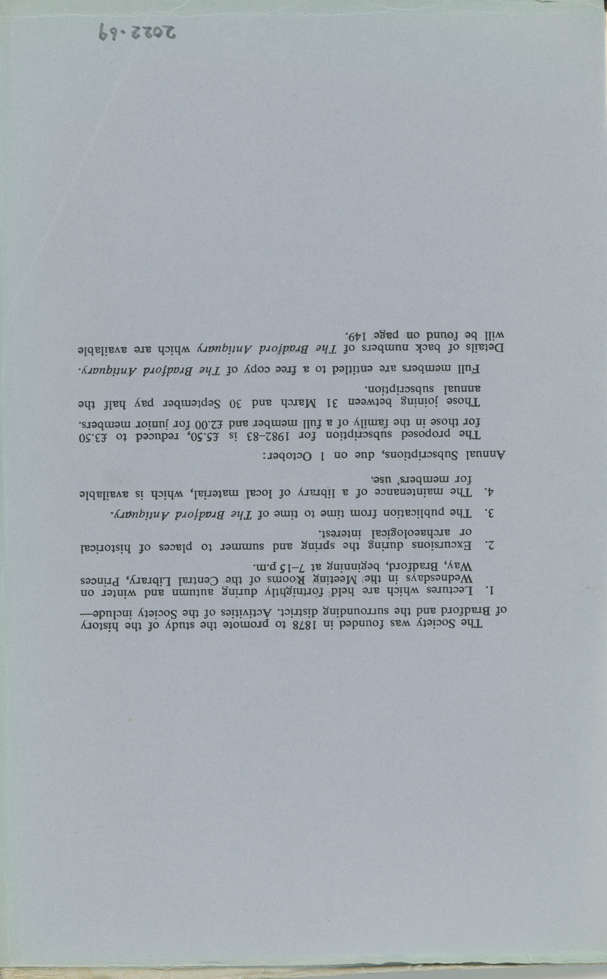 Bradford Antiquary -1982