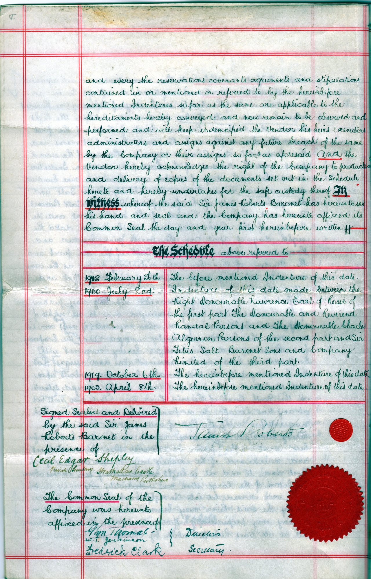 Conveyance of Hirst Mills