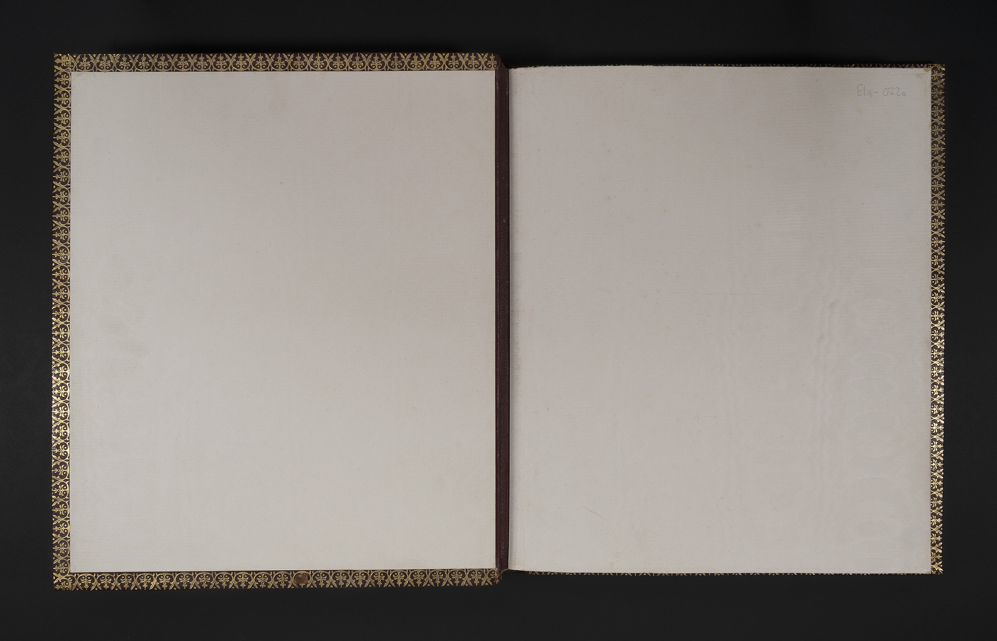 George Morrell's Presentation Book: Inside front cover and page 1
