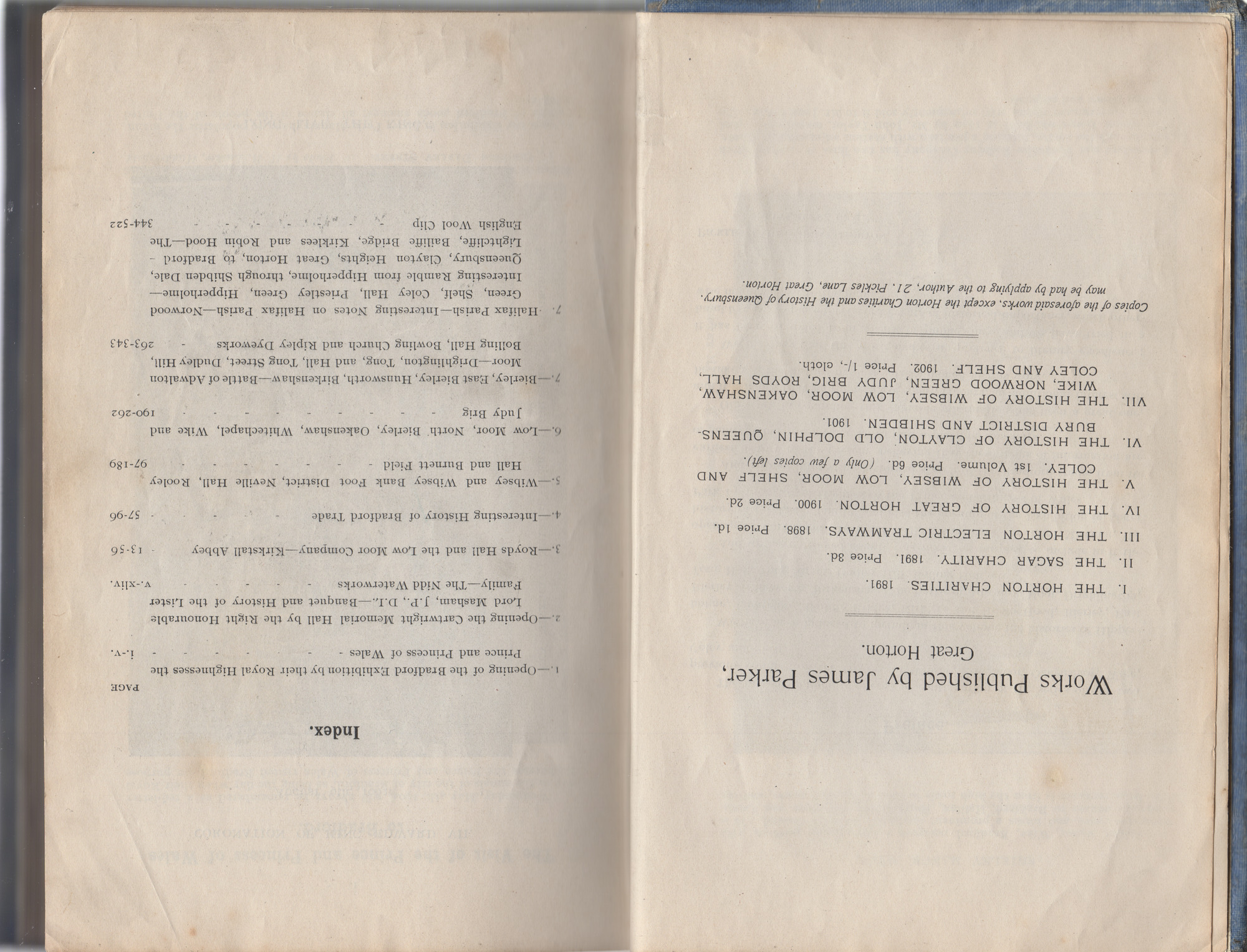 Illustrated history from Hipperholme to Tong by James Parker, Great Horton