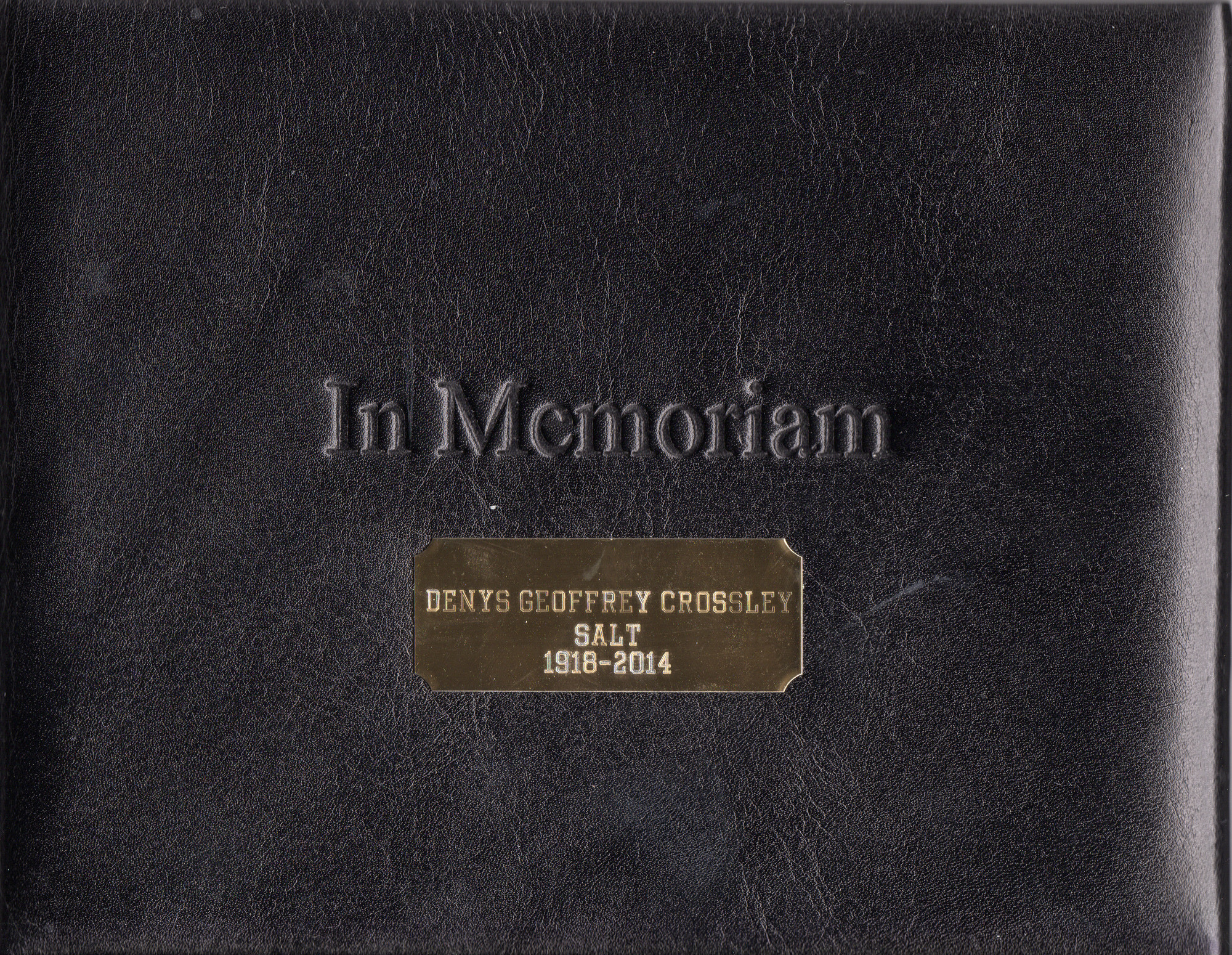 In Memoriam: Denys Crossley Salt 1916-2014