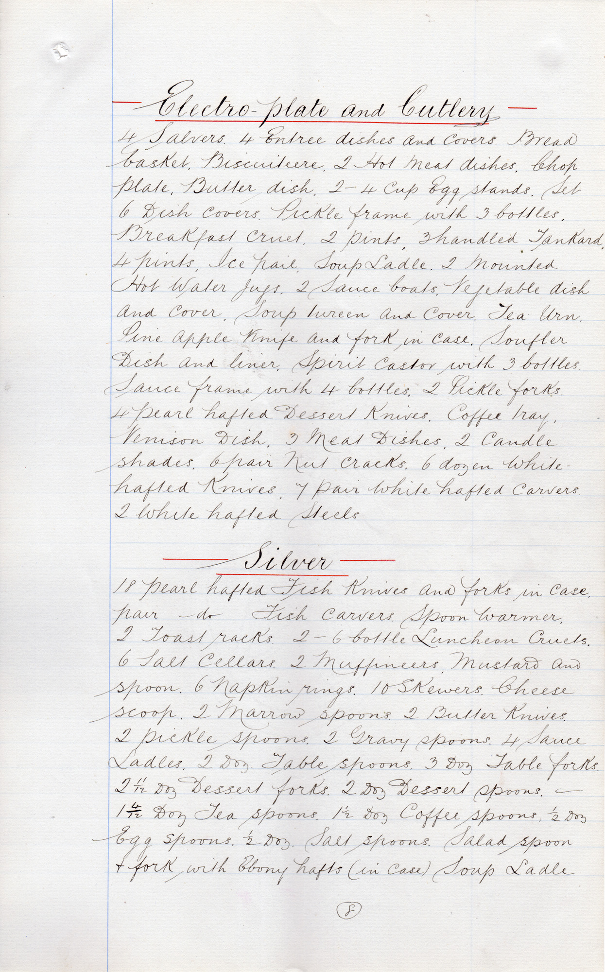 Inventory of Milner Field: Page 8