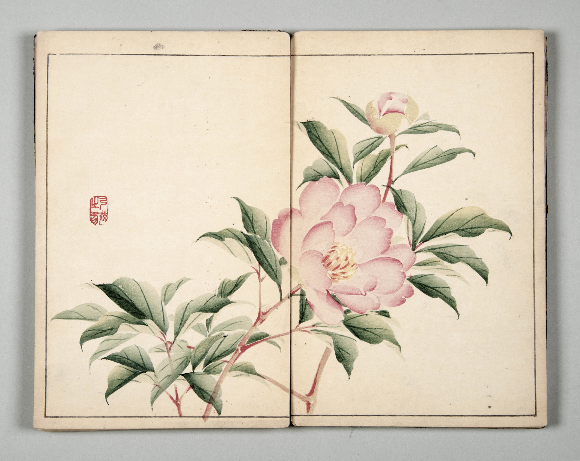 Kan'ei gafu - Kan'ei Pictorial Album: One of the many hand painted illustrations