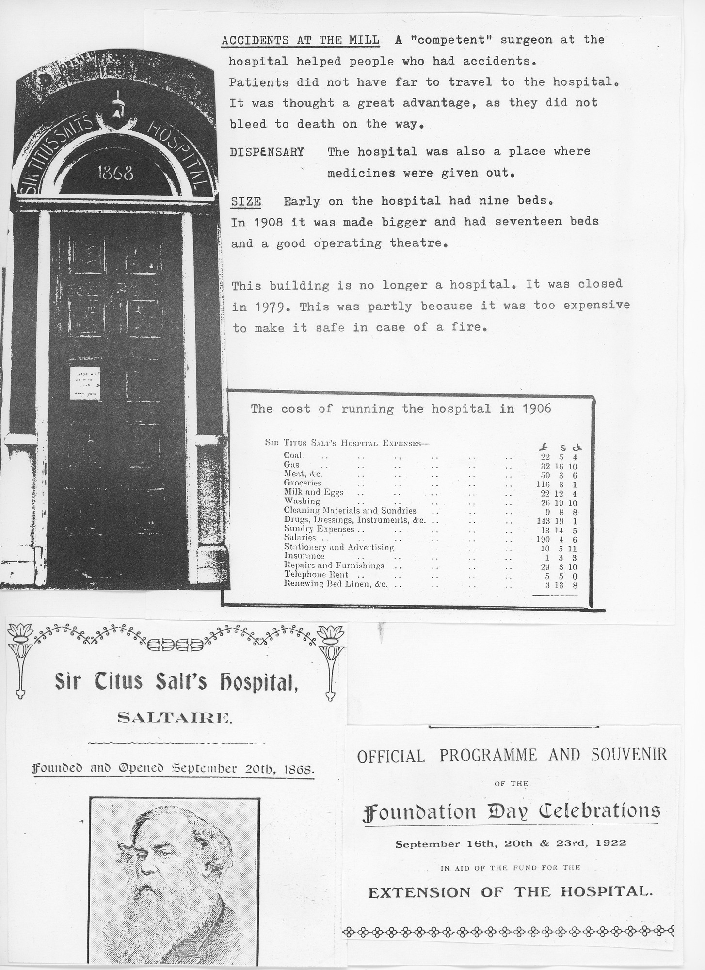 Newscuttings concerning Sir Titus Salt's Hospital: Page 2