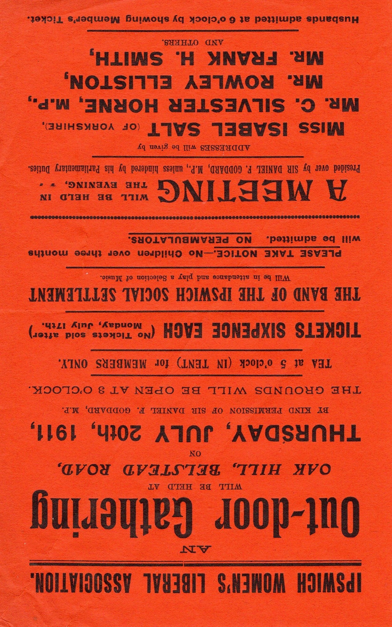 Outdoor gathering poster