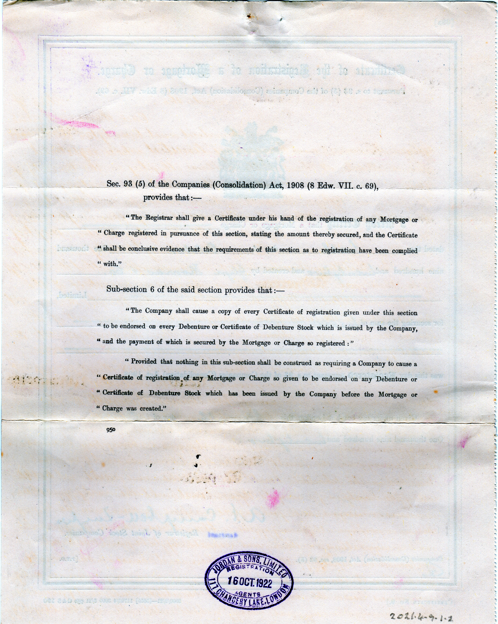 Part of a Mortgage contract: Page 2