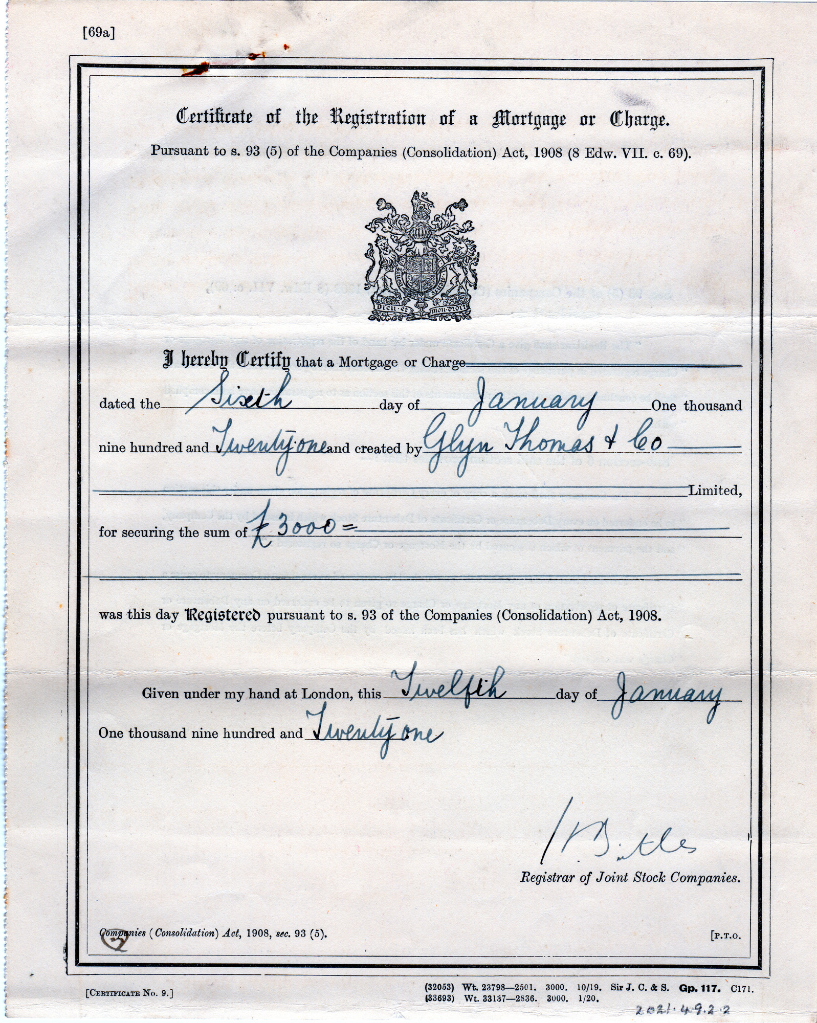 Part of a Mortgage contract