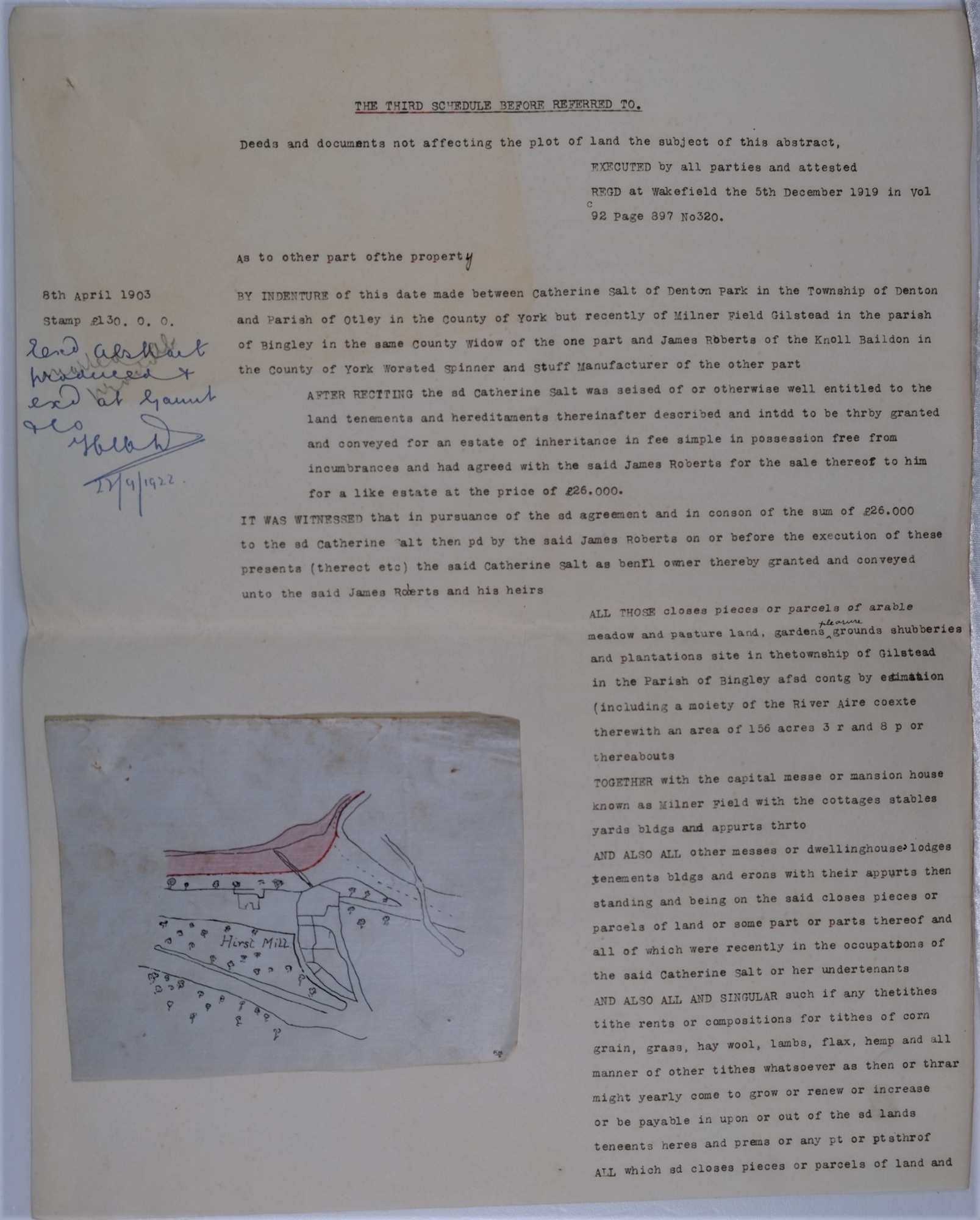 Part of a Mortgage contract