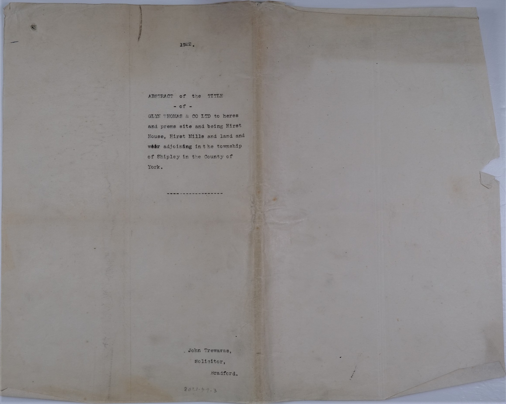 Part of a Mortgage contract