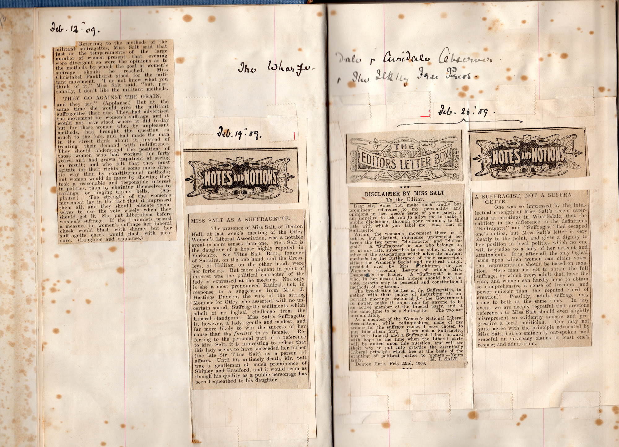 Reports of Speeches book, 1909