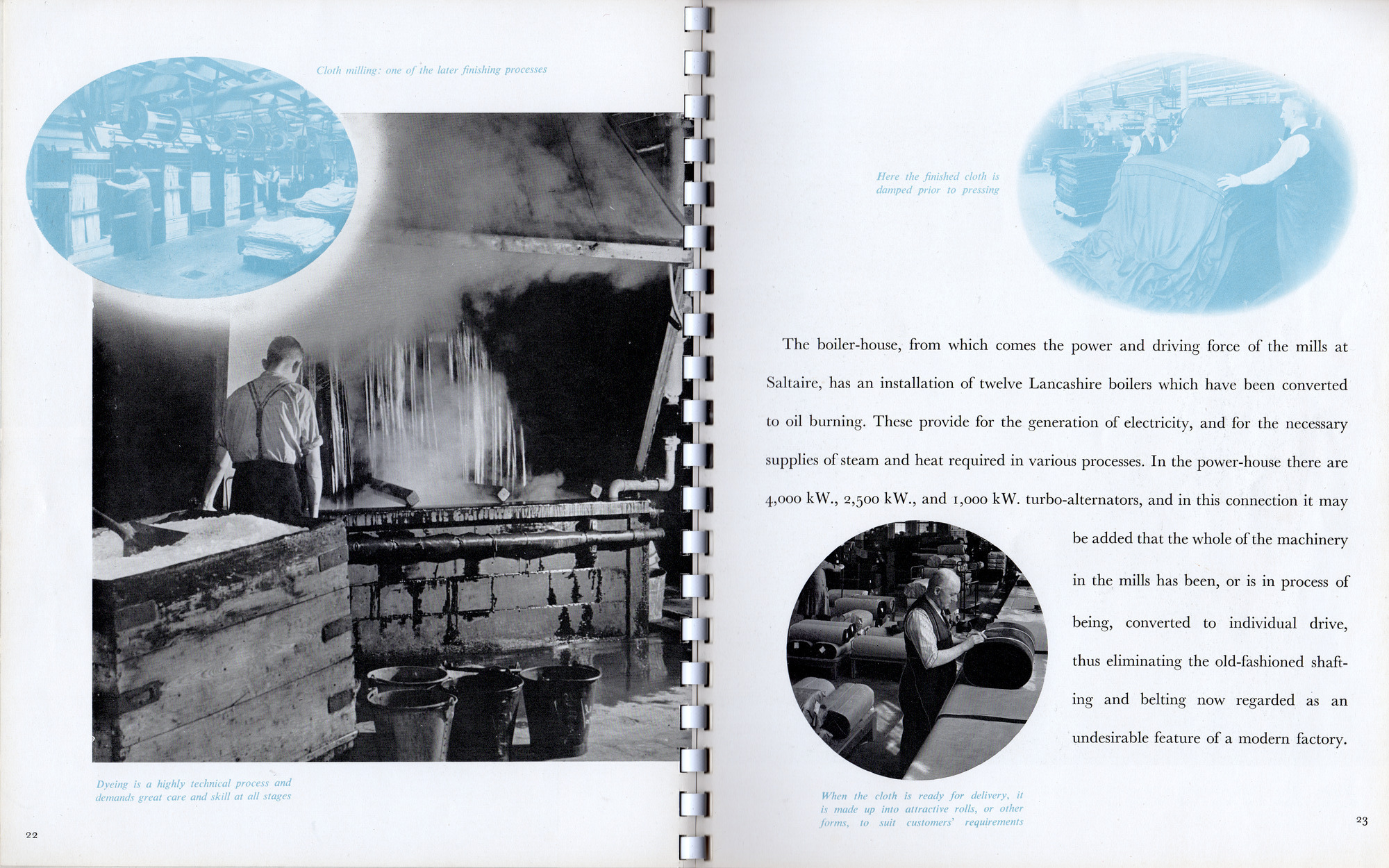 Salts (Saltaire) Ltd marketing booklet: Pages 22-23