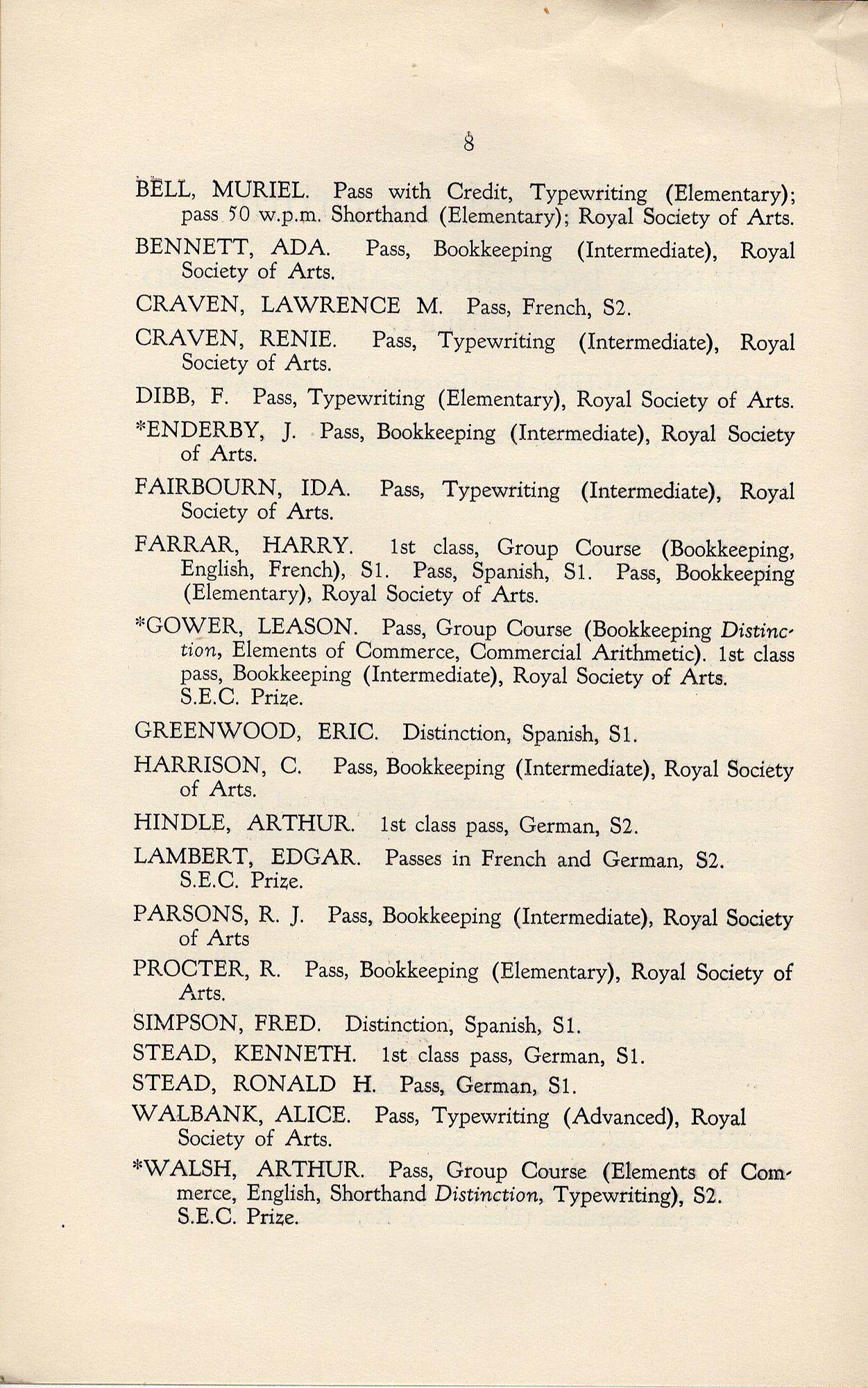 School prize givings: Report - page 8