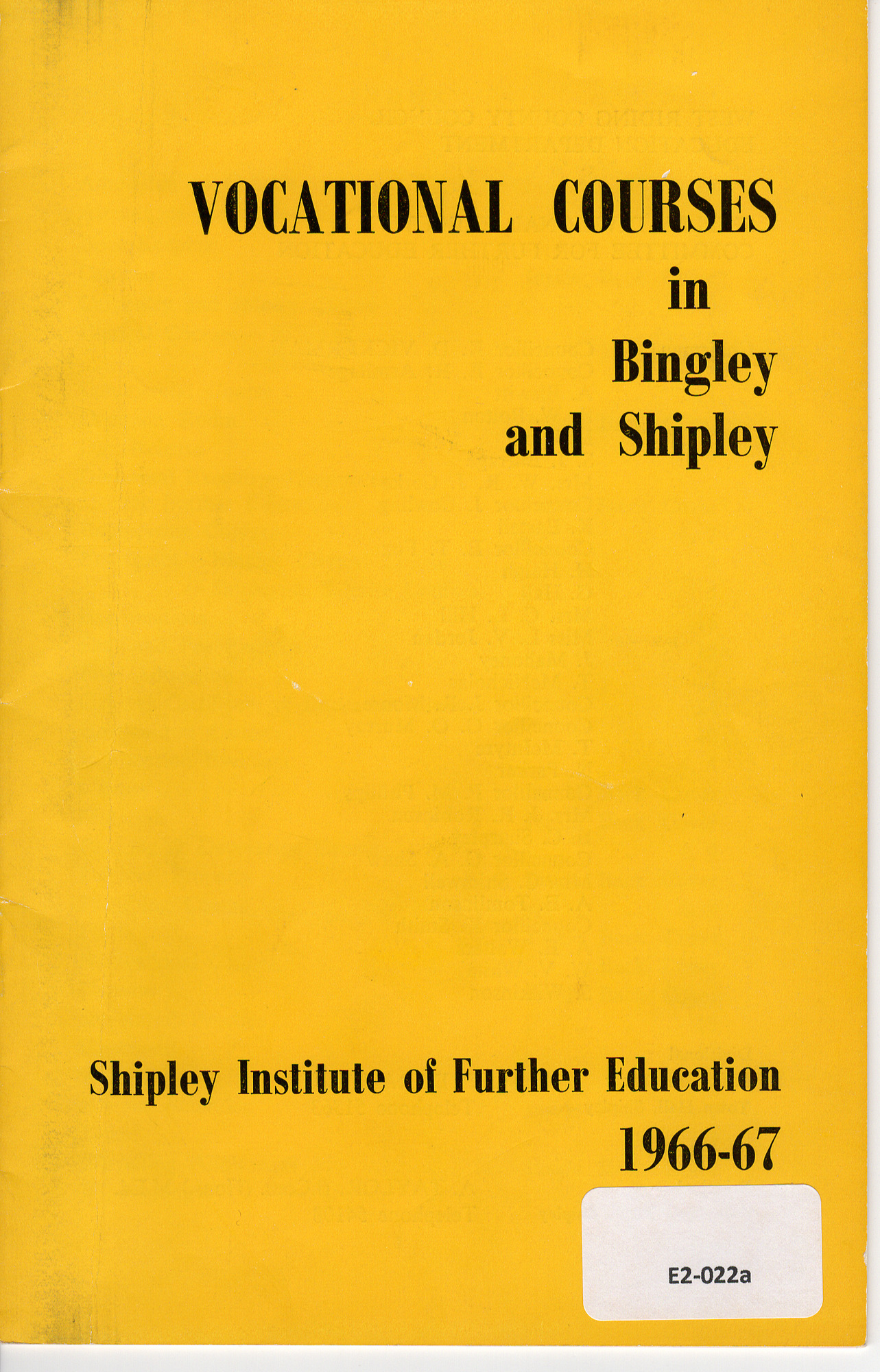 Shipley College Documents