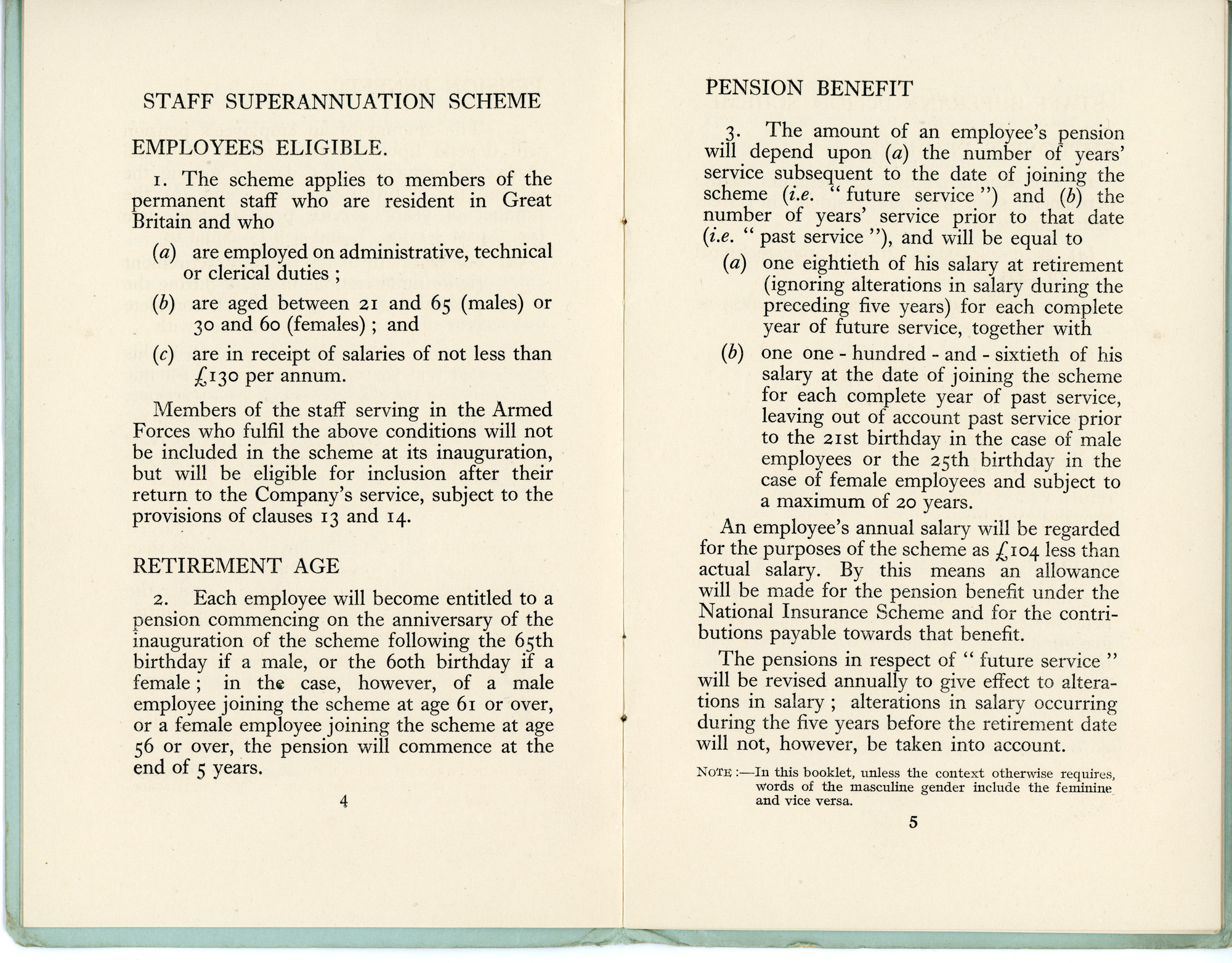 Superannuation scheme book