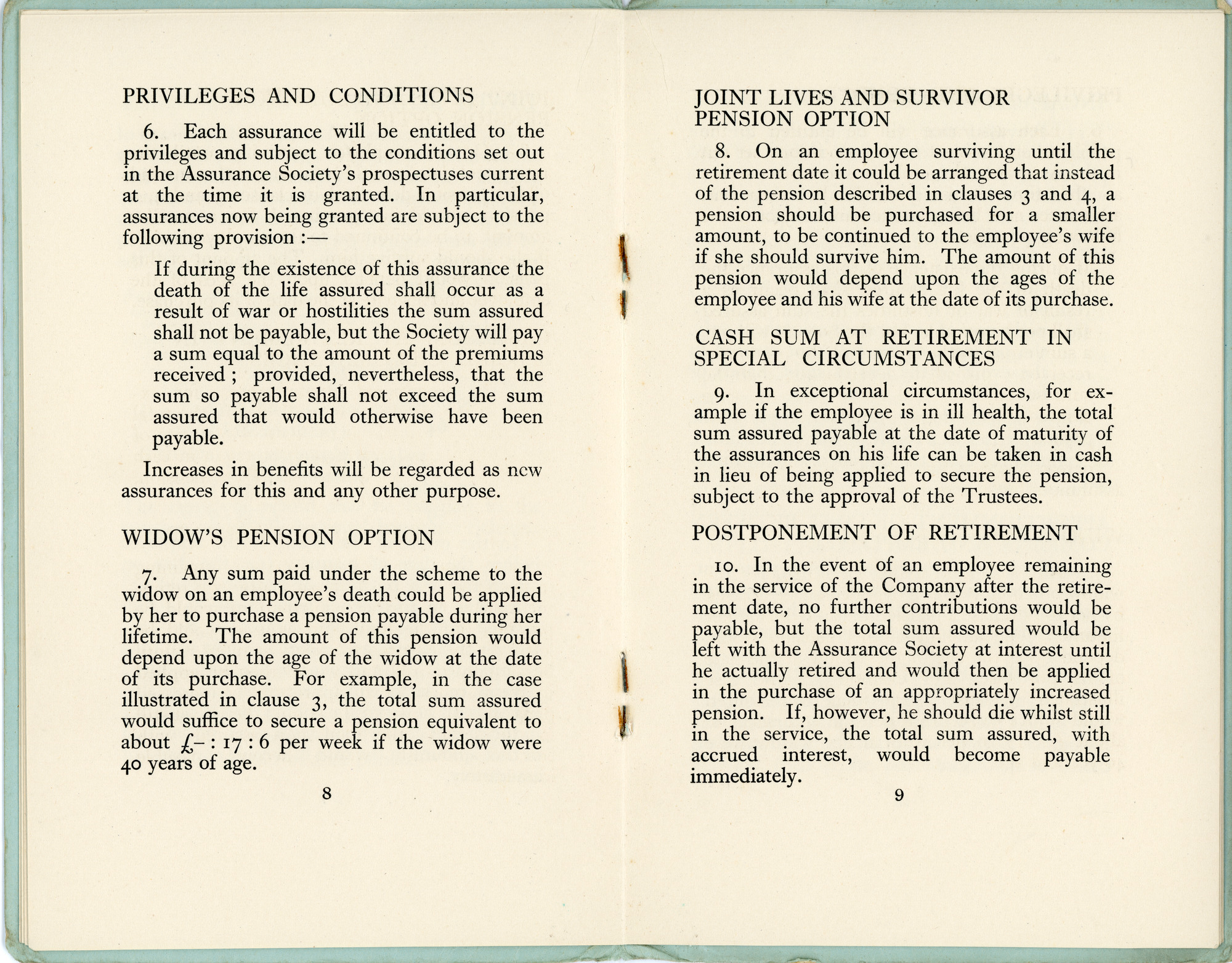 Superannuation scheme book