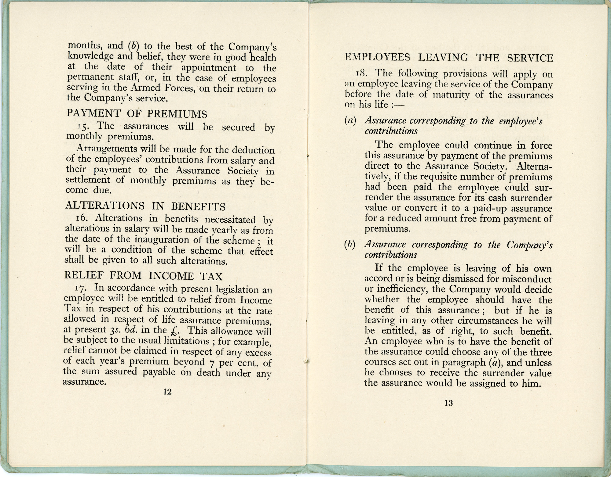 Superannuation scheme book