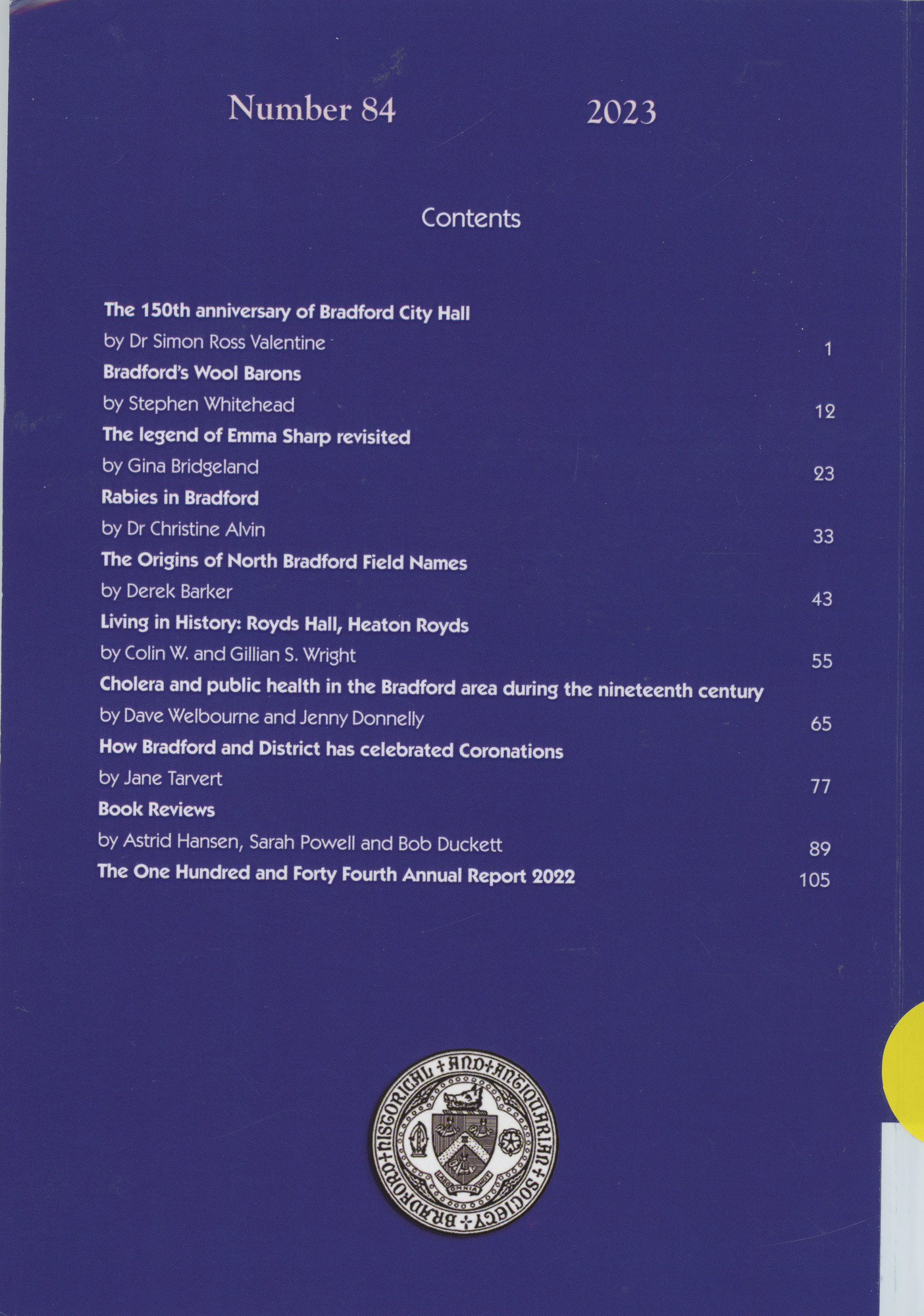 The Bradford Antiquary 2023