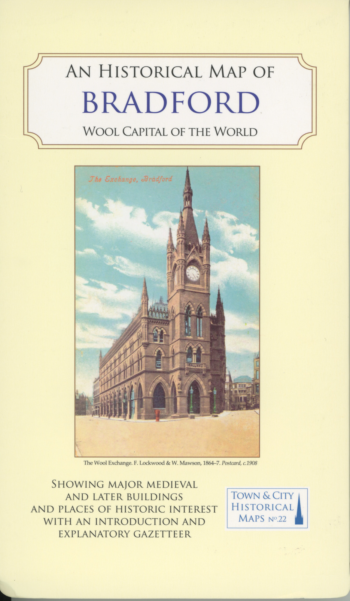Historical Map of Bradford - Wool Capital of the World