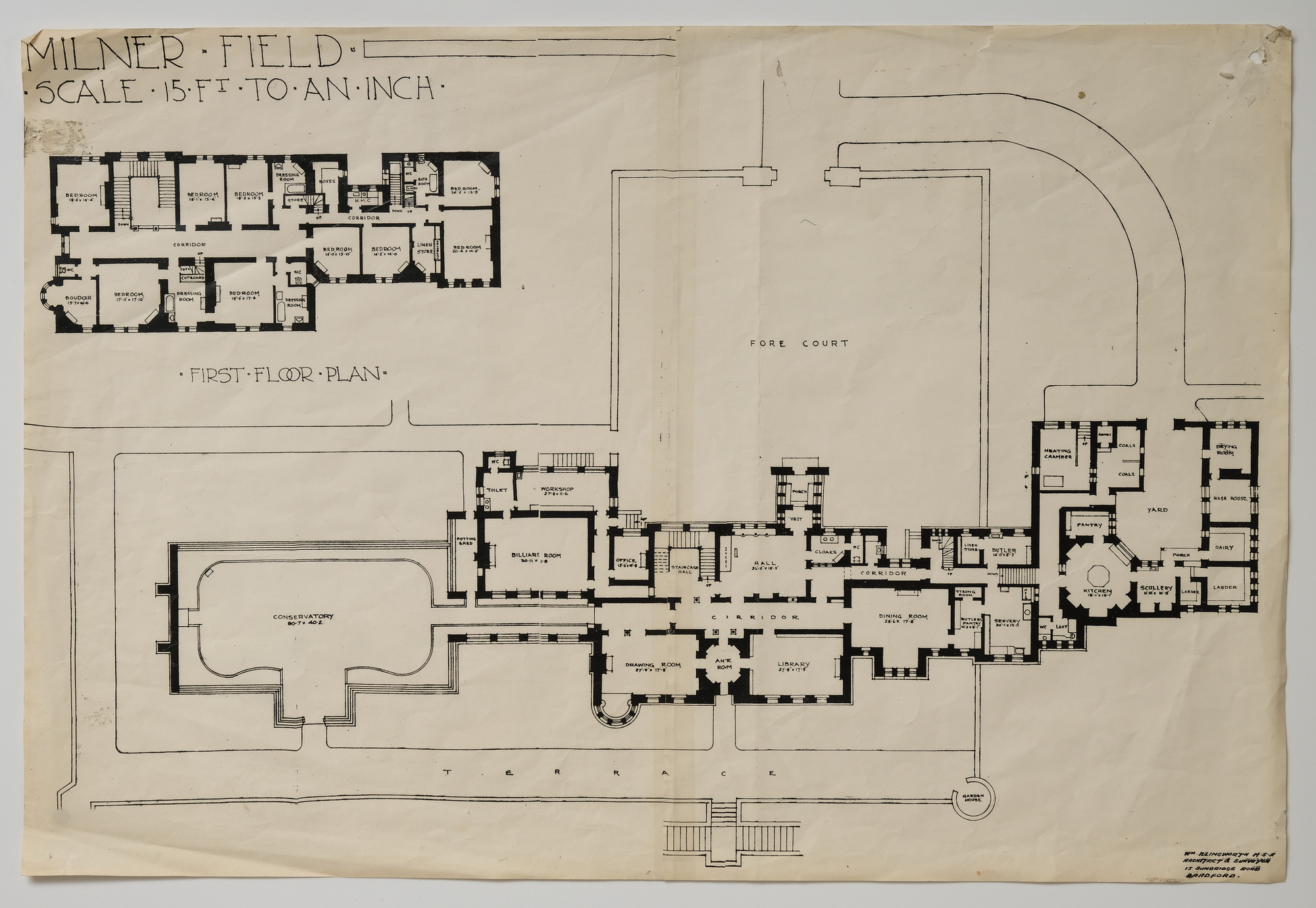 Plan of Milner Field House