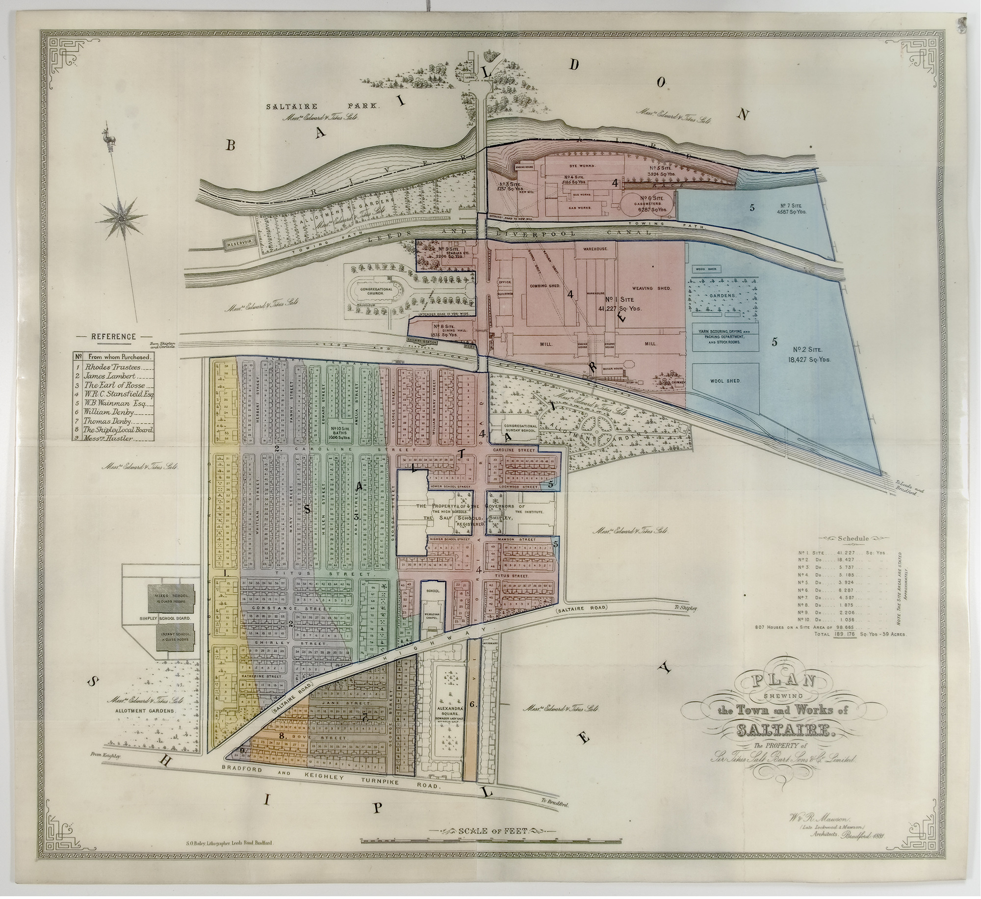 Plan of Salts Mill and village