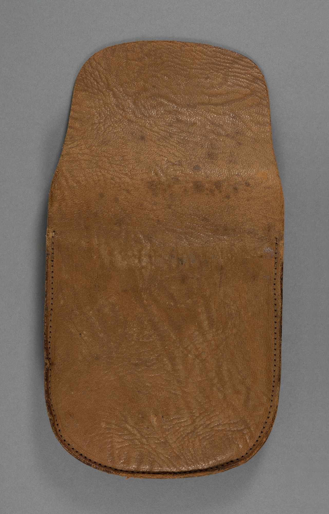 Fowler Textile Calculator with Leather case: Calculator case back view