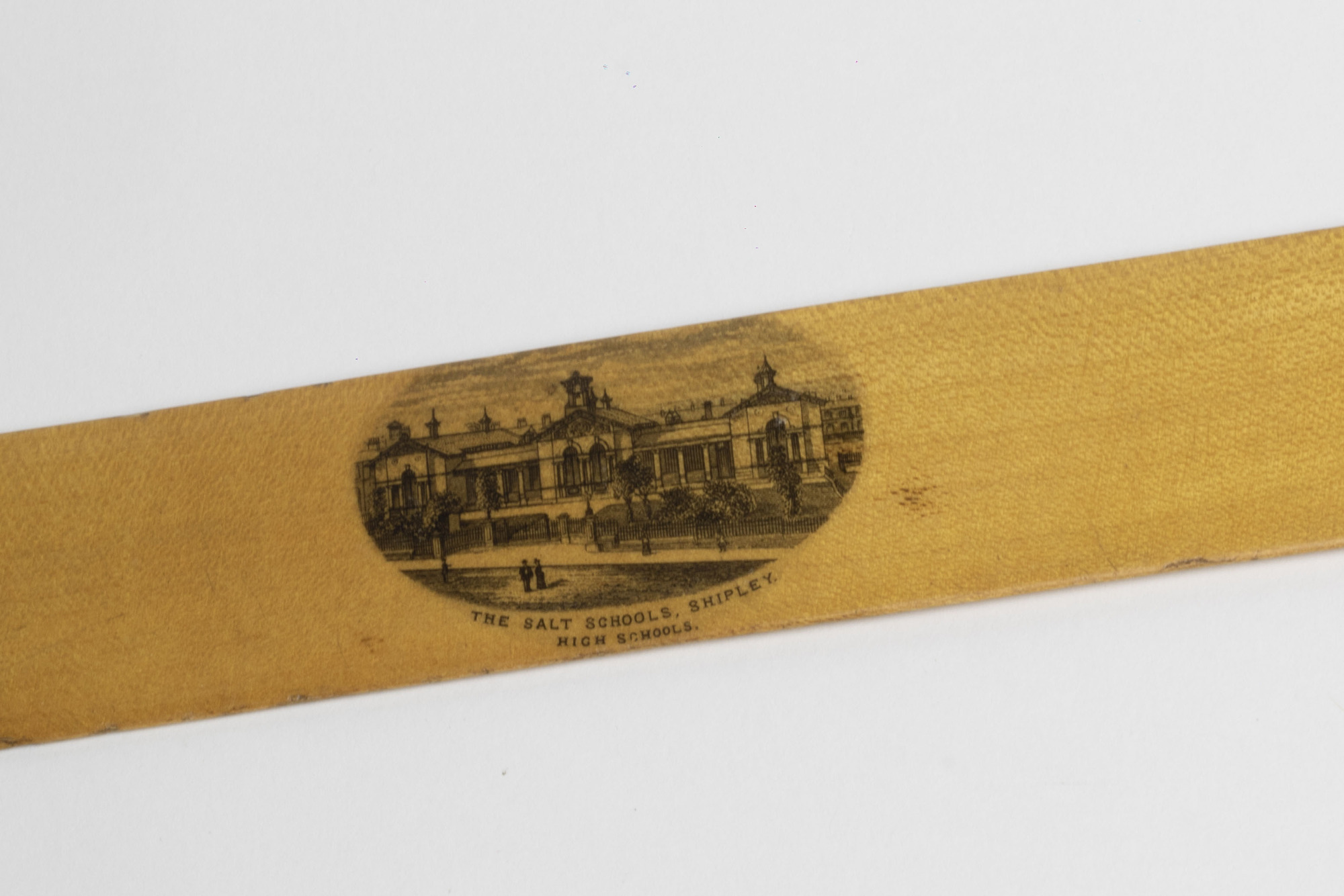 Souvenir letter opener: salt school detail