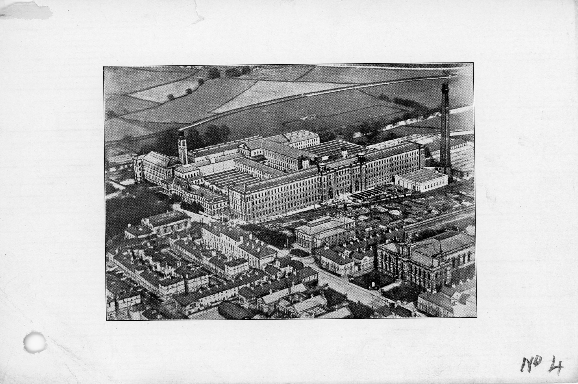 Aerial views of Saltaire Mill as prints (2)