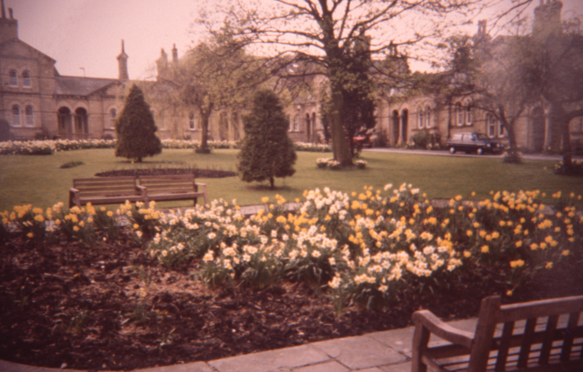 Almshouses view up