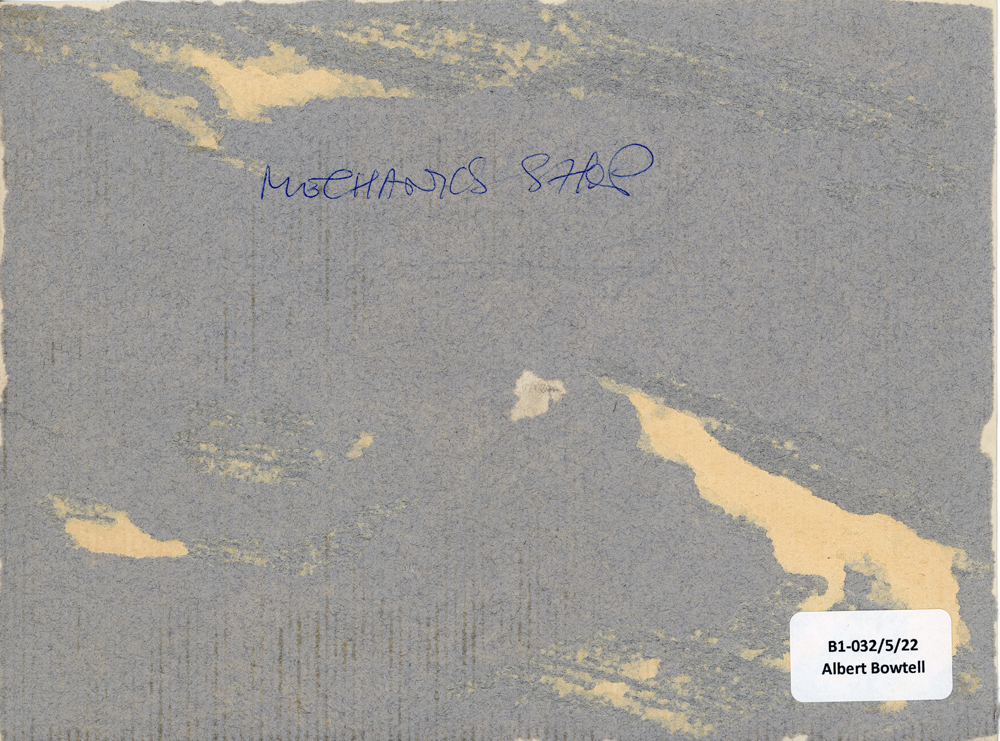 Engineer's shop (1): Back