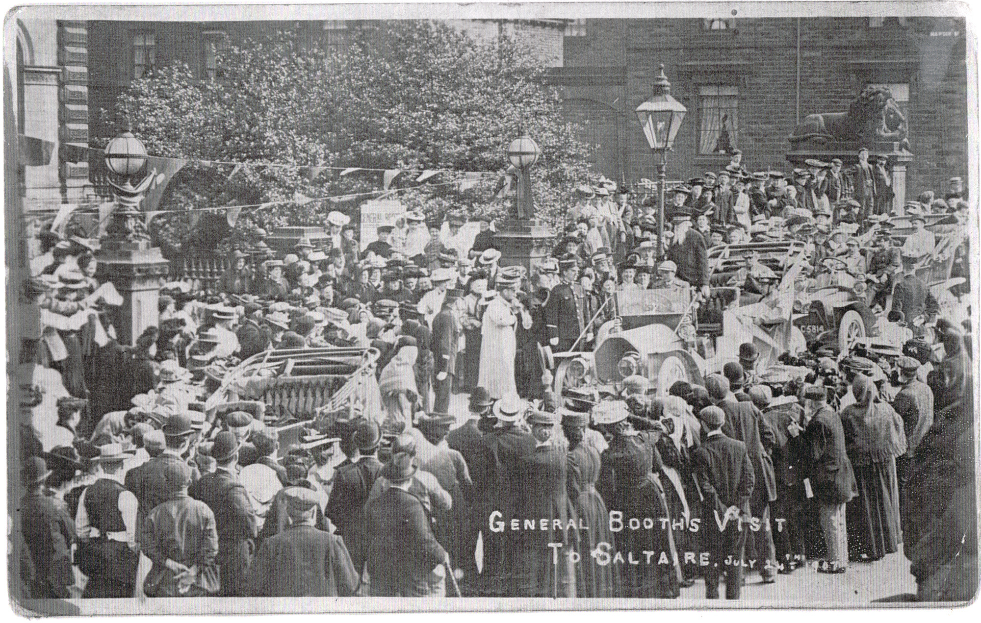 General William Booth arrives in Saltaire