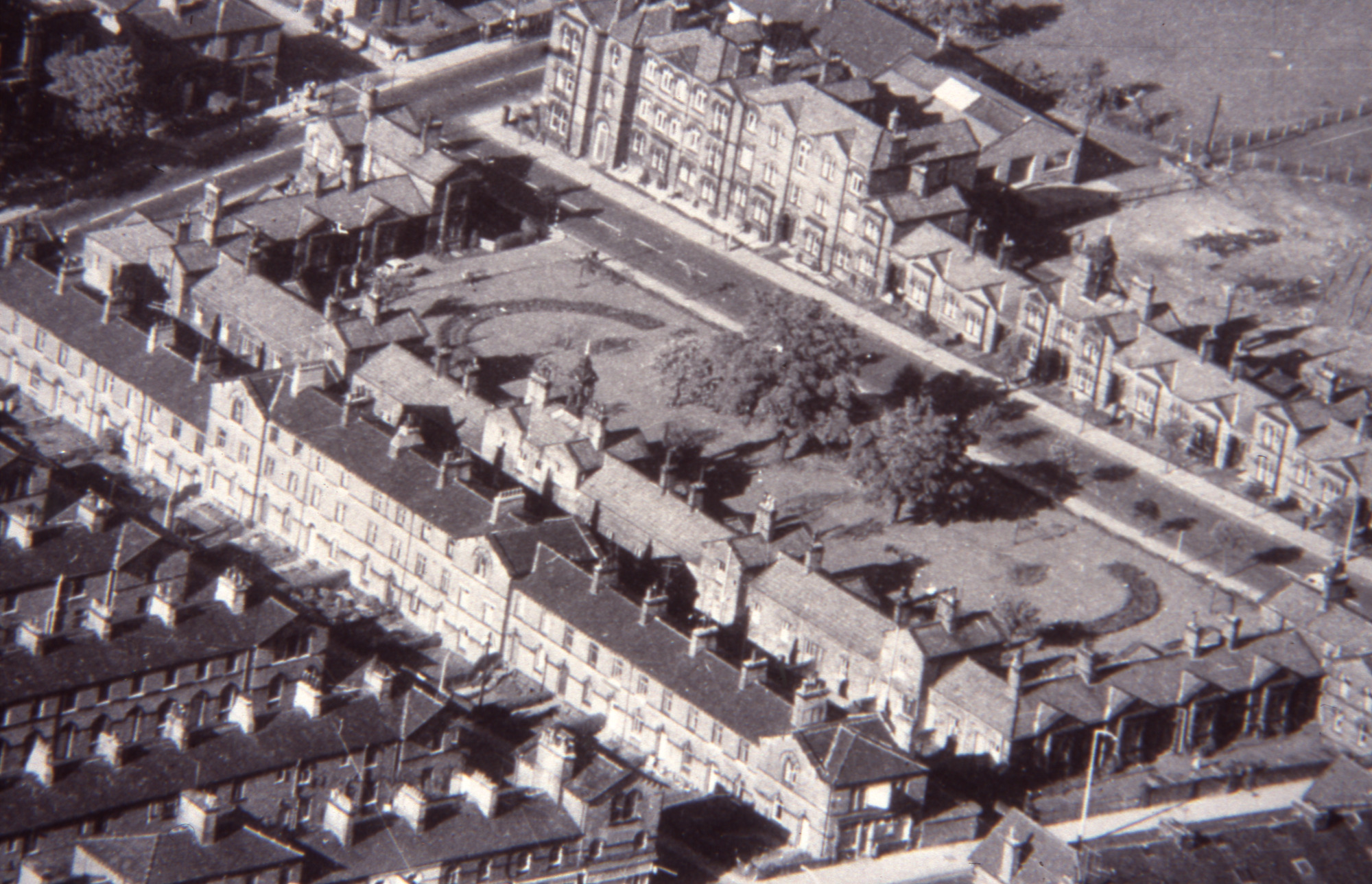 George Street in aerial photograph