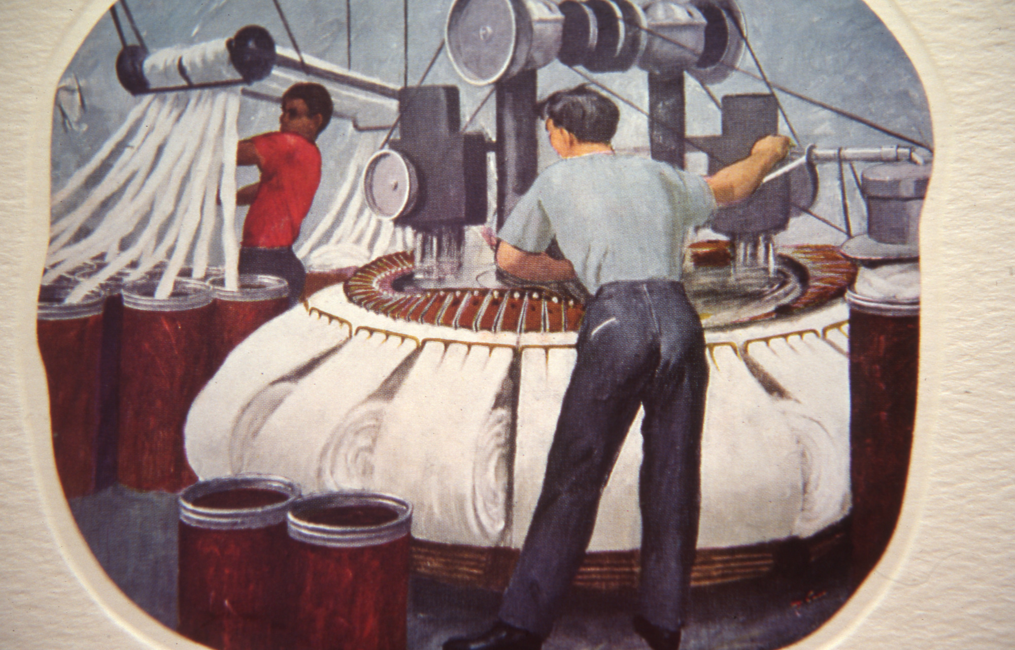 Henry Carr painting Combing