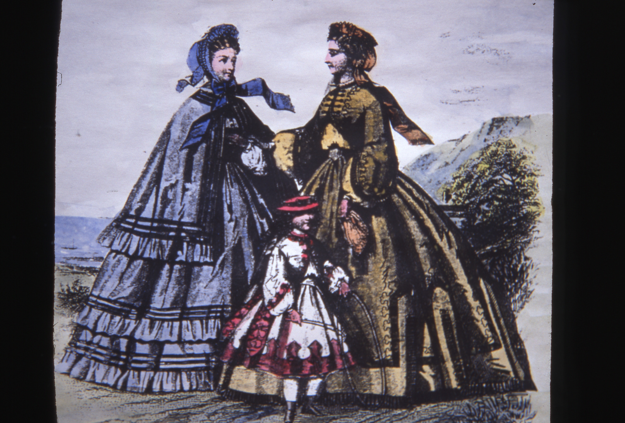 Ladies in crinolines