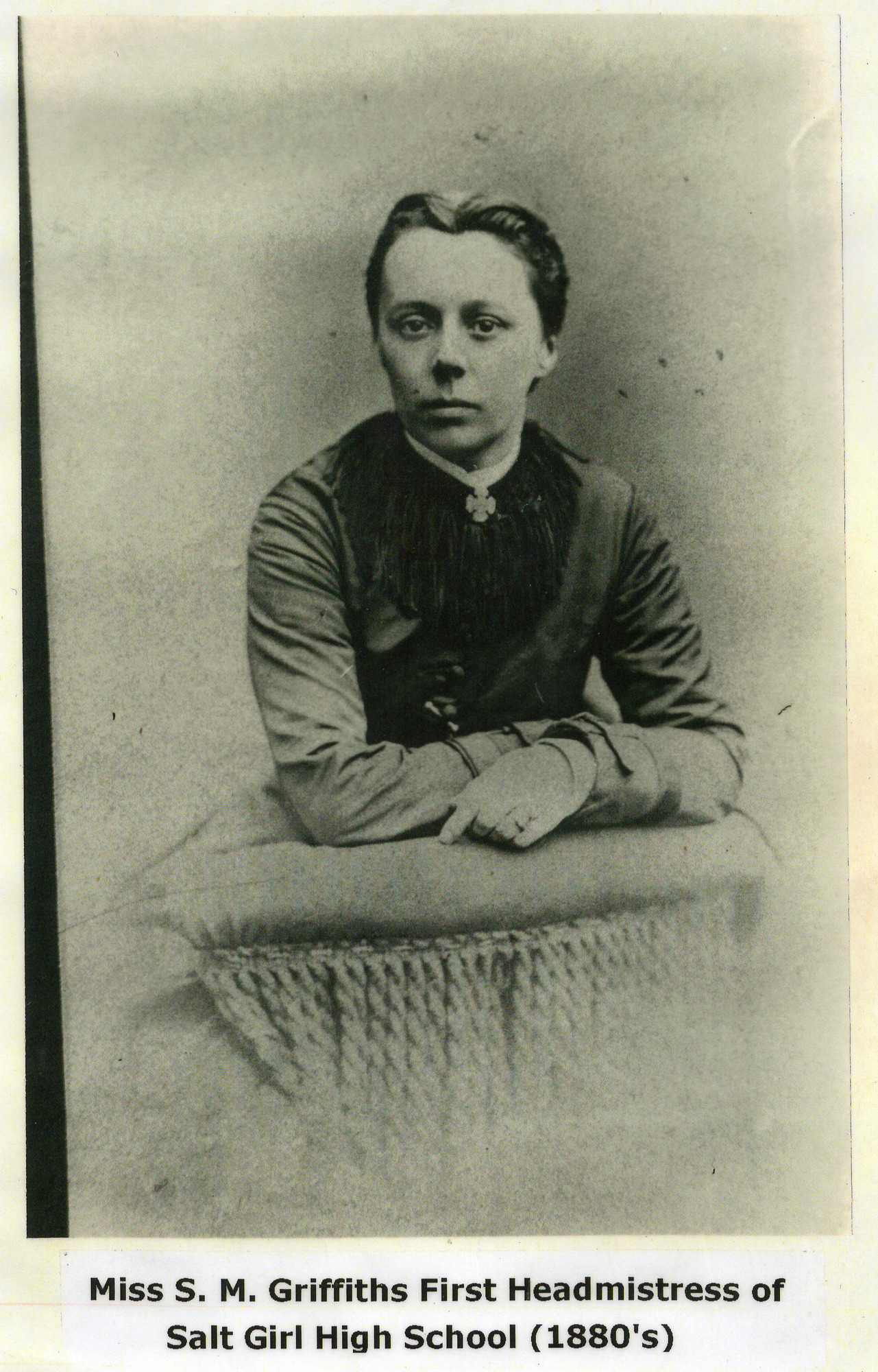 Miss S.M.Griffiths, the first Salts High School for Girls Headmistress