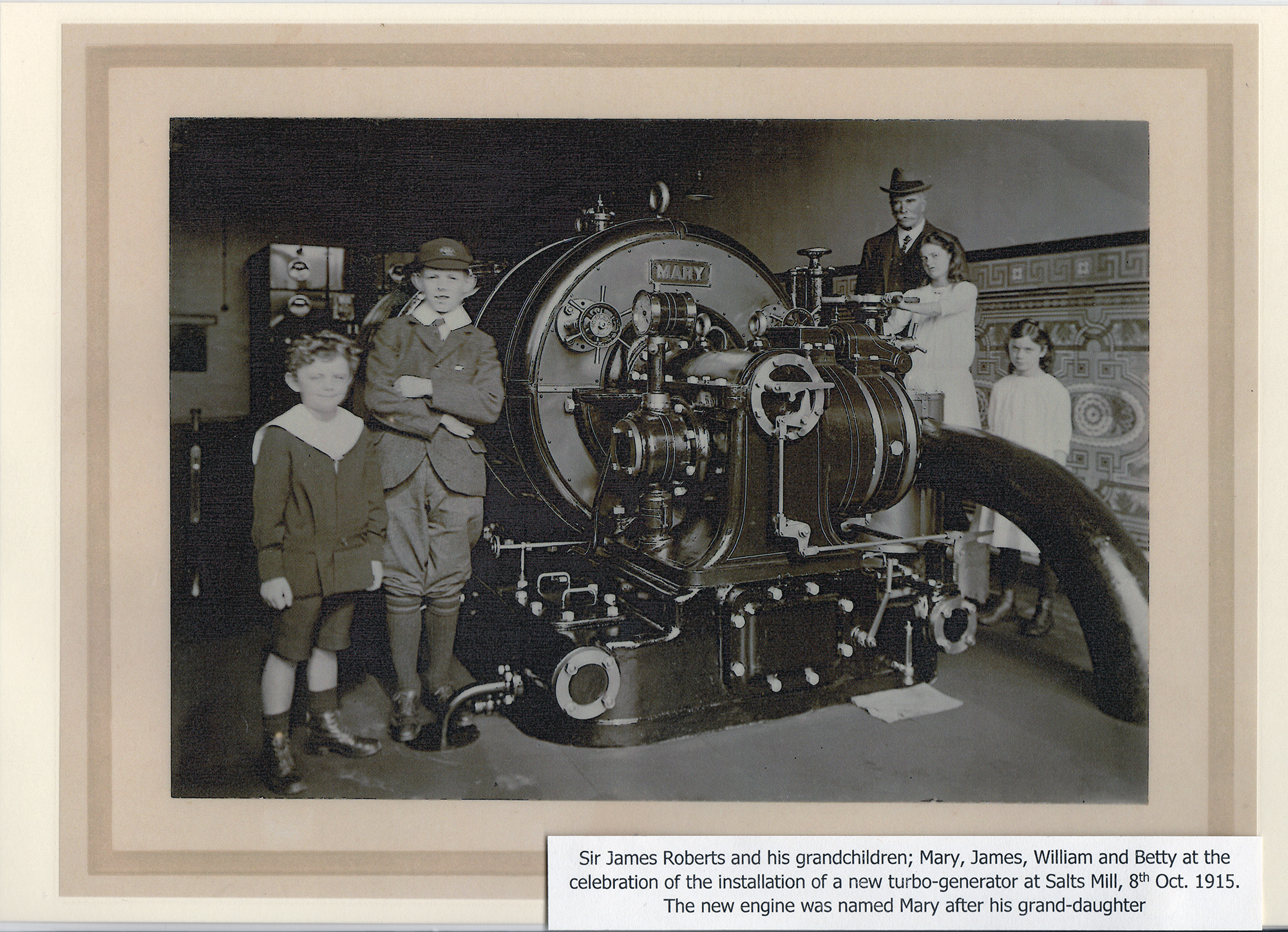 Naming the new turbo-generator Mary