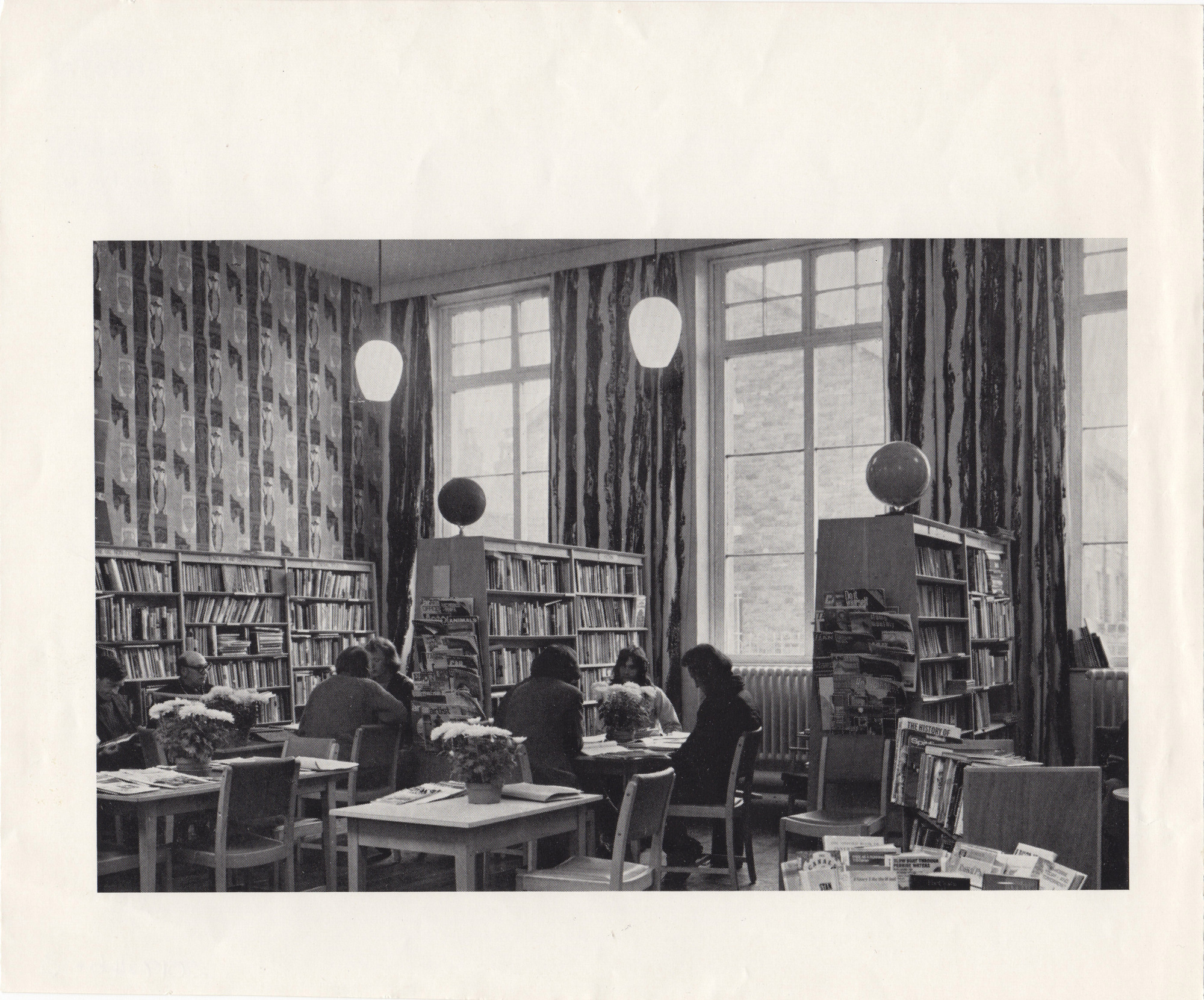 People in the library