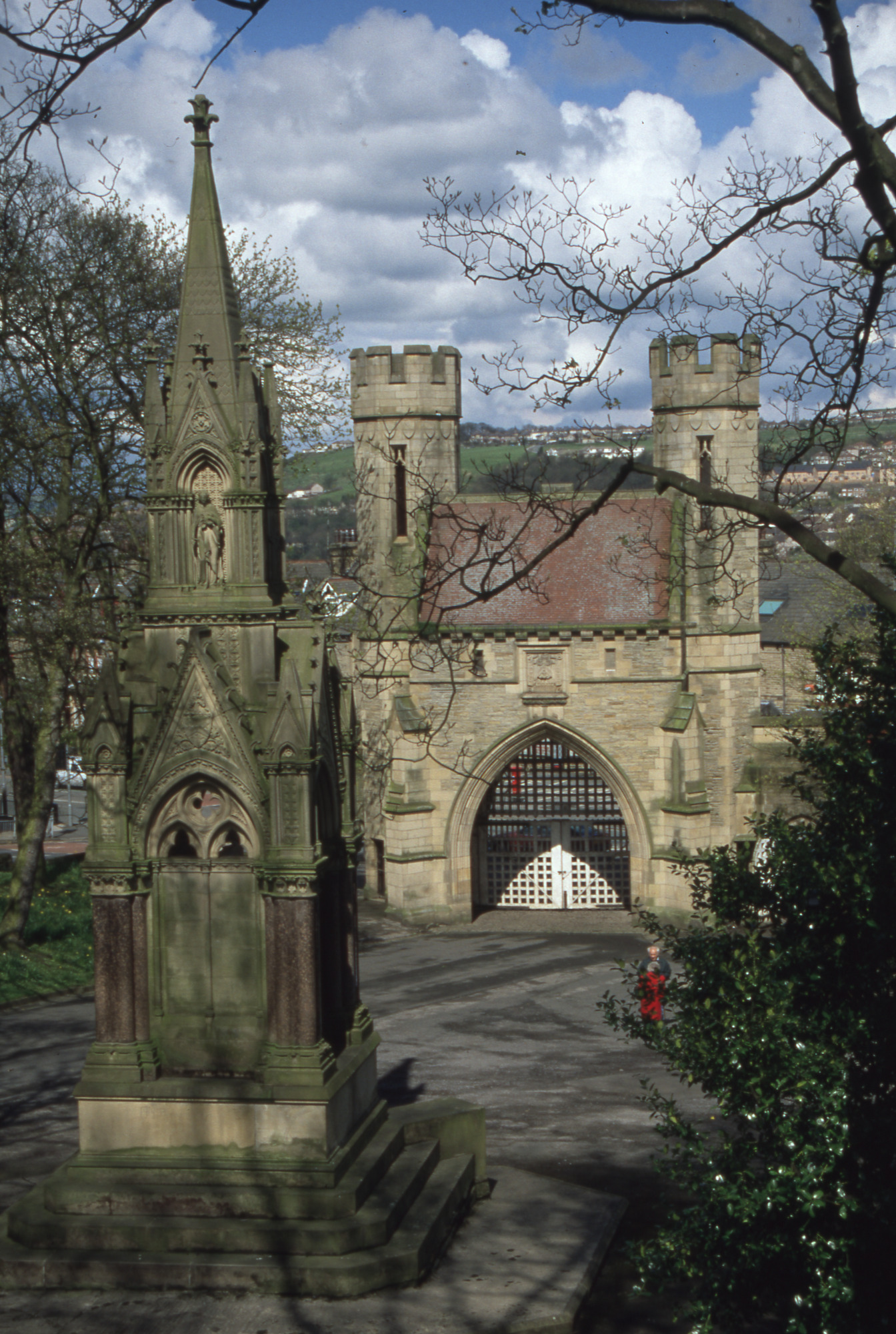 Salt statue and archway