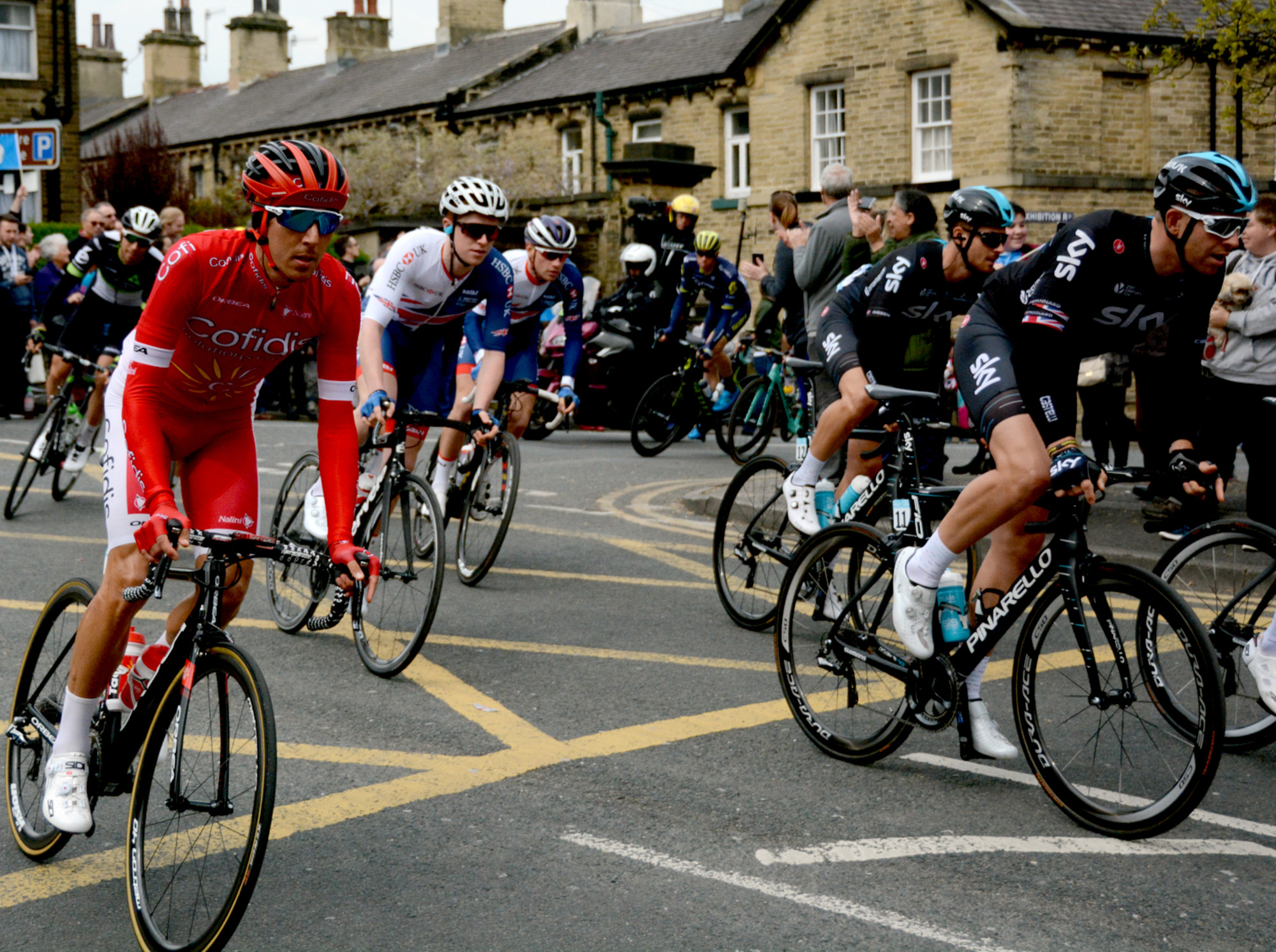 Saltaire Tour de Yorkshire Rear of Peleton