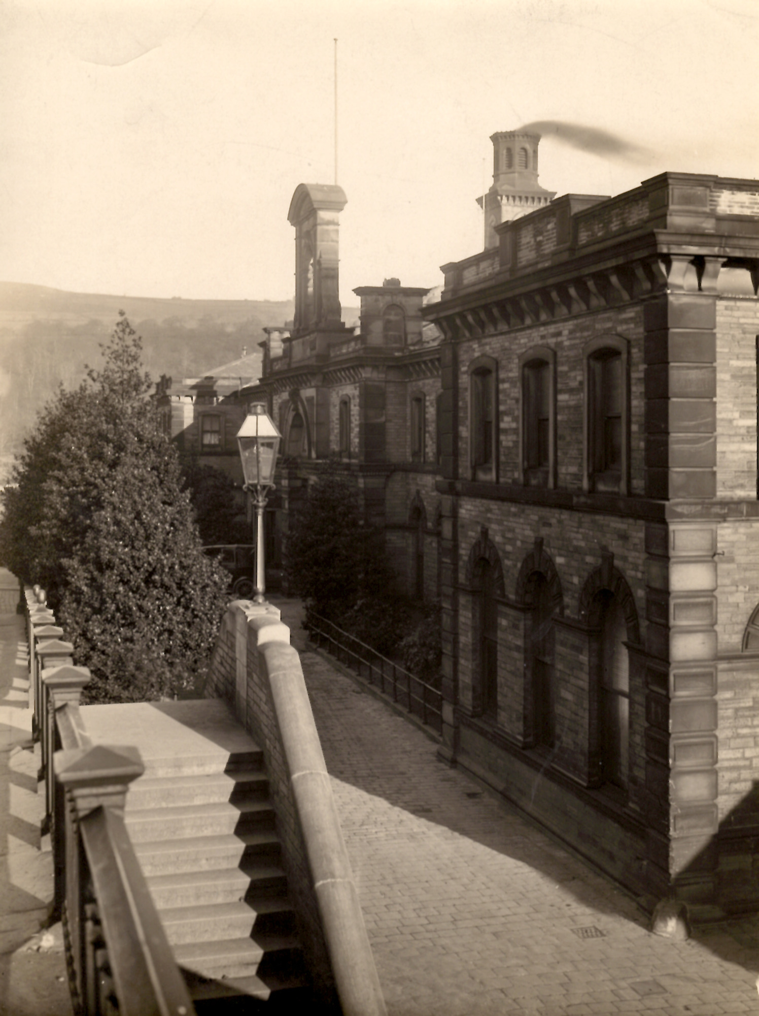 Salts Mill offices from the steps