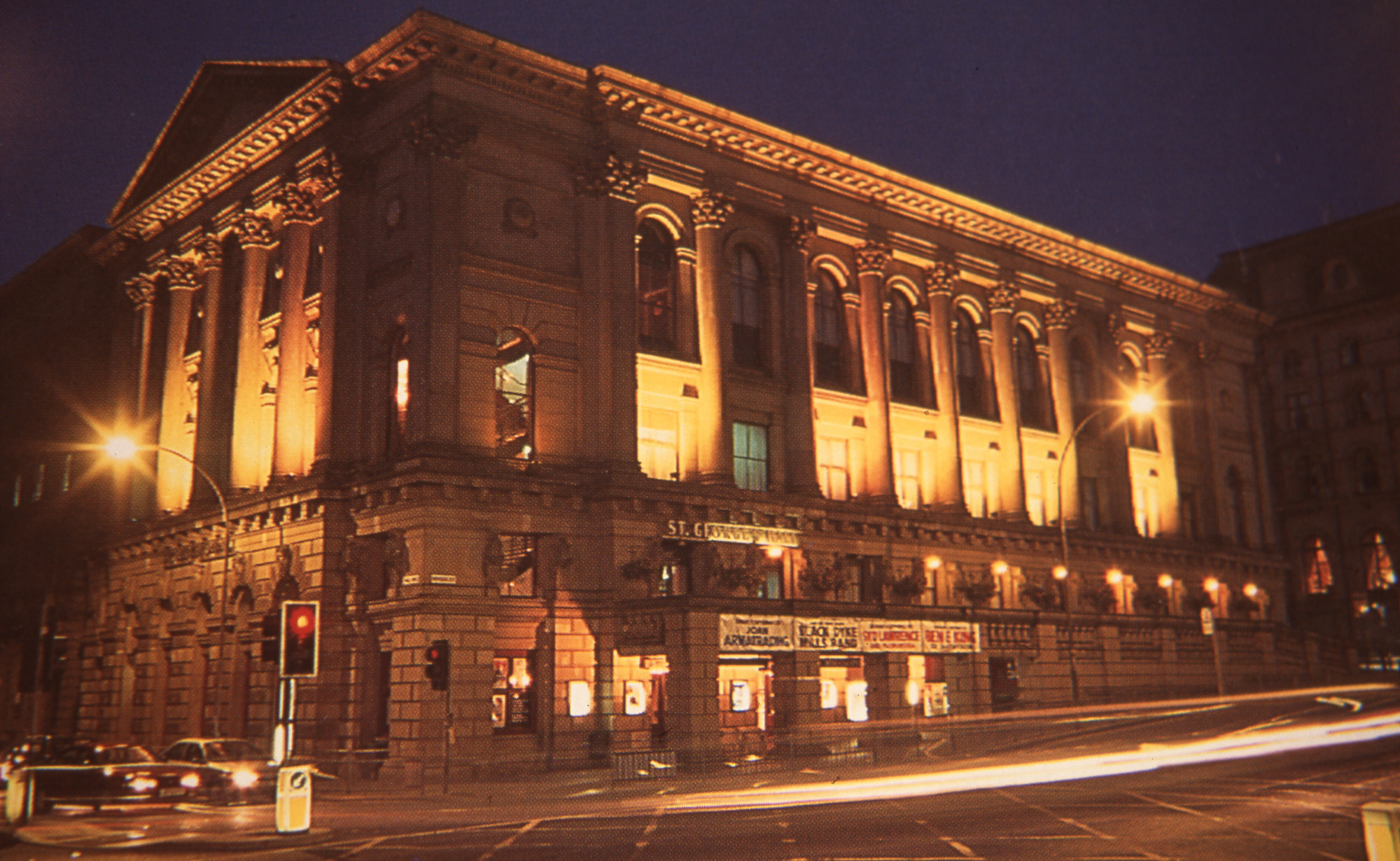 St Georges Hall at night
