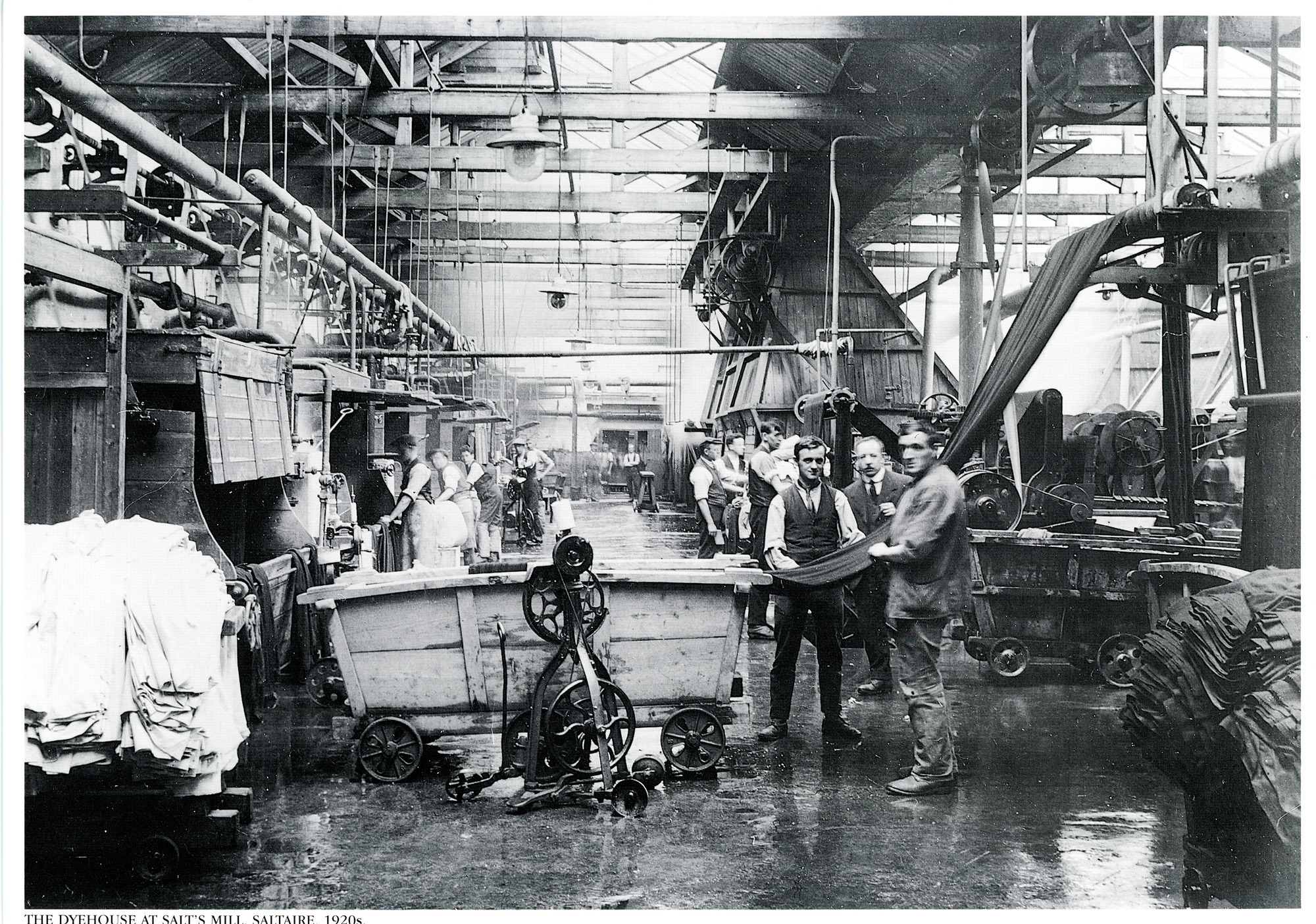 The dye house at Salt's Mill 1920s