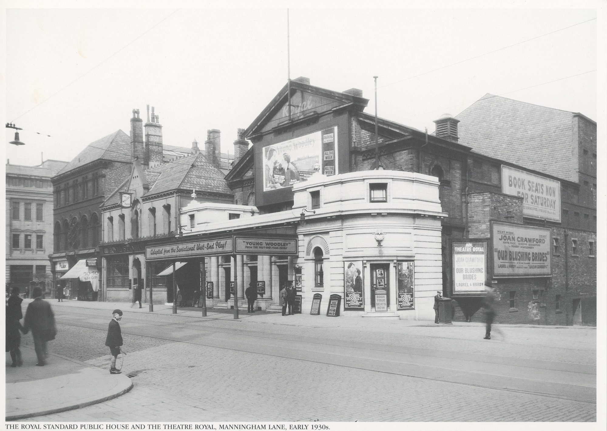 The Royal Standard public house and the Theatre Royal, Manningham Lane, early 1930's