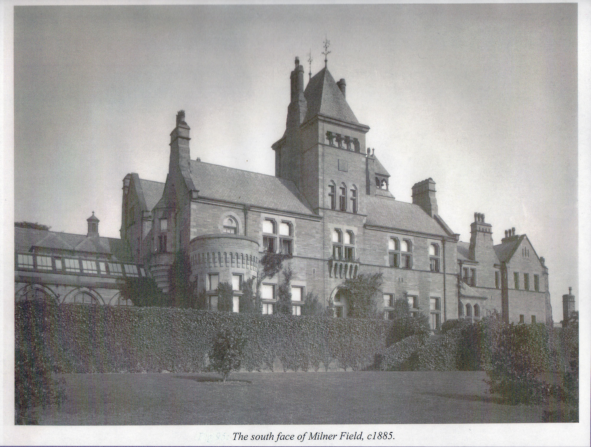 The south face of Milner Field in about 1885