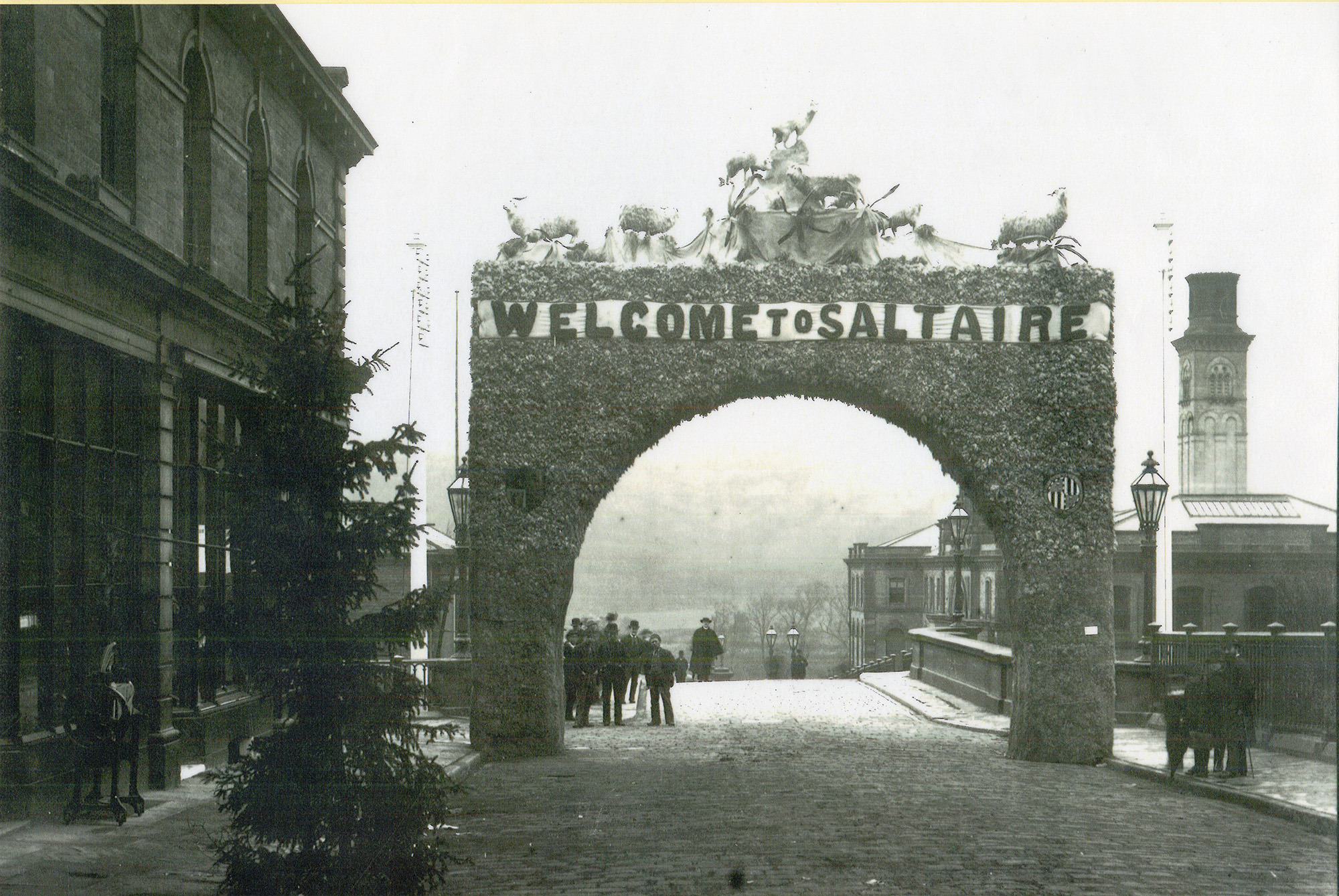Triumphal Arch in Victoria Road for the Opening of the Royal Yorkshire Jubilee Exhibition