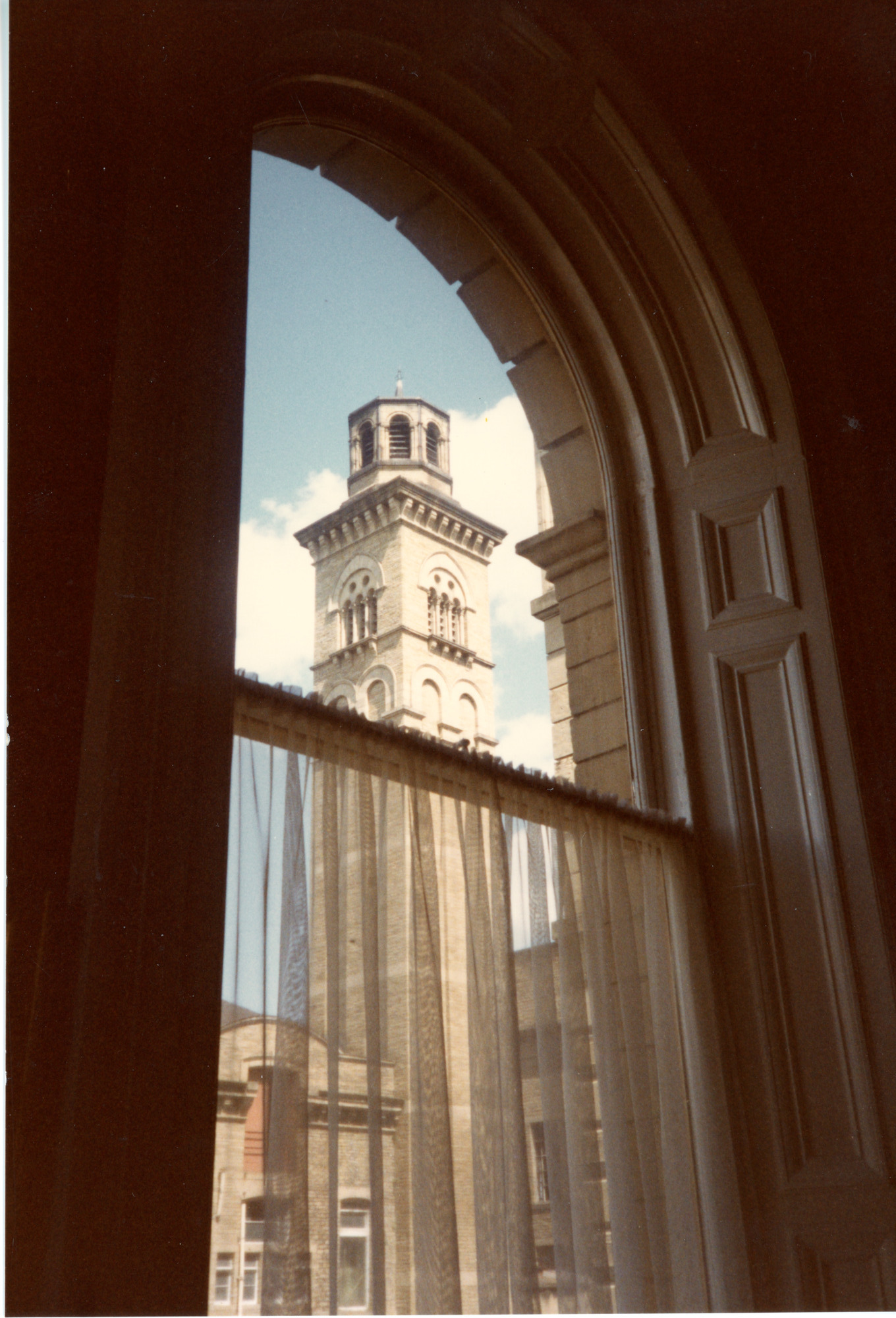 View of mill chimney from the boardroom