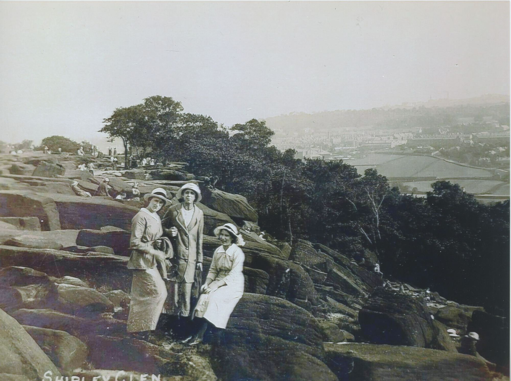 Visitors on Shipley Glen
