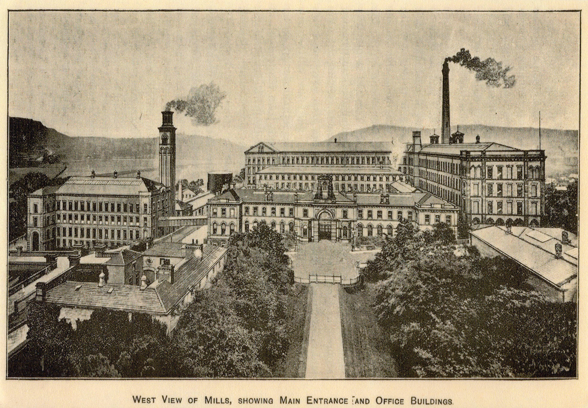 West view of Salts Mill